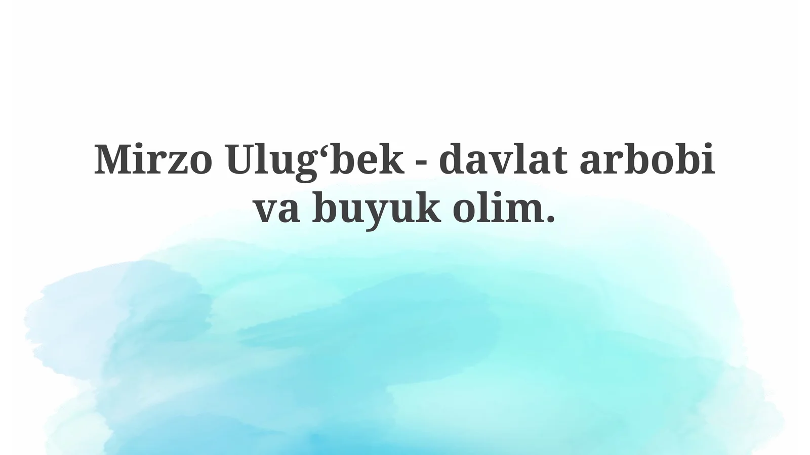 Mirzo Ulug‘bek: Hayoti va Davlat Arbobi Sifatidagi Faoliyati