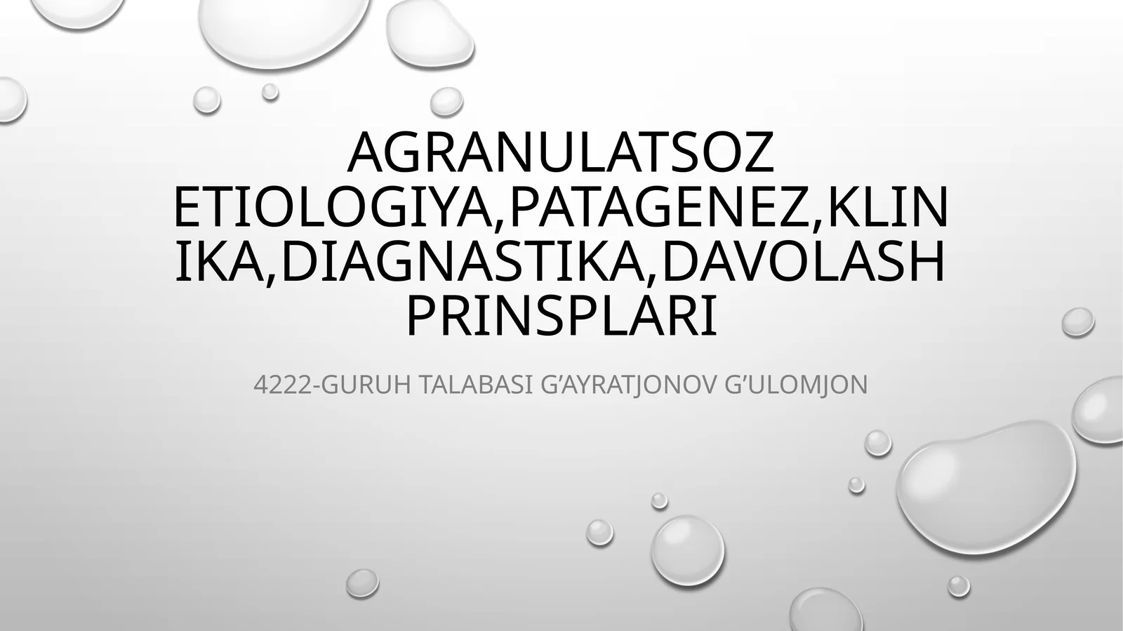 Agranulotcitoz-granulotcitalr