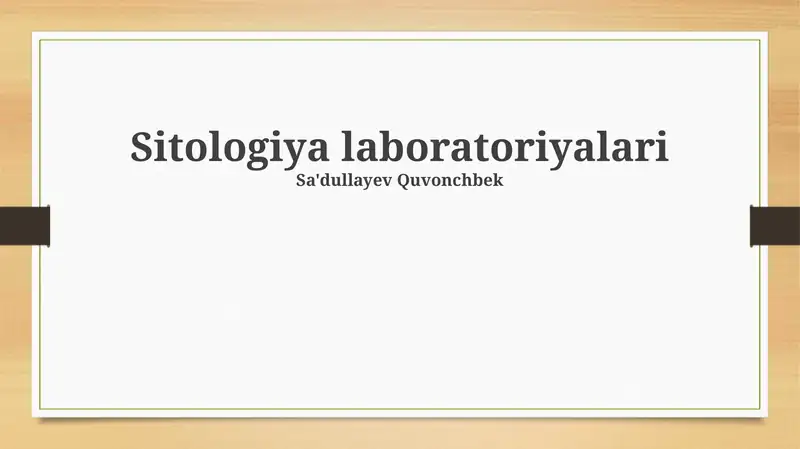 Sitologiya laboratoriyalari