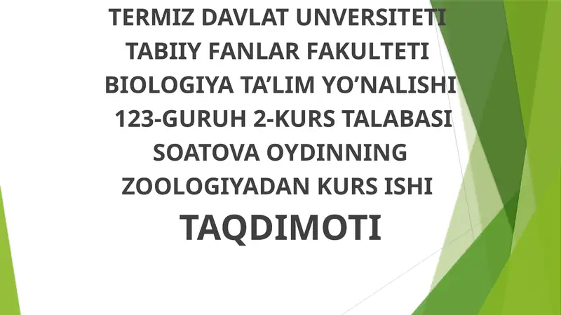 Amfibiyalar sinfining ekologiyasi va evolyutsiyasi