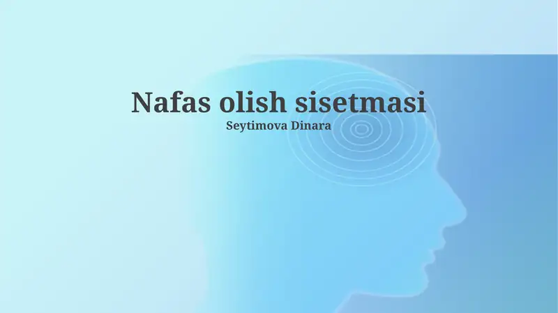 Nafas olish sisetmasi