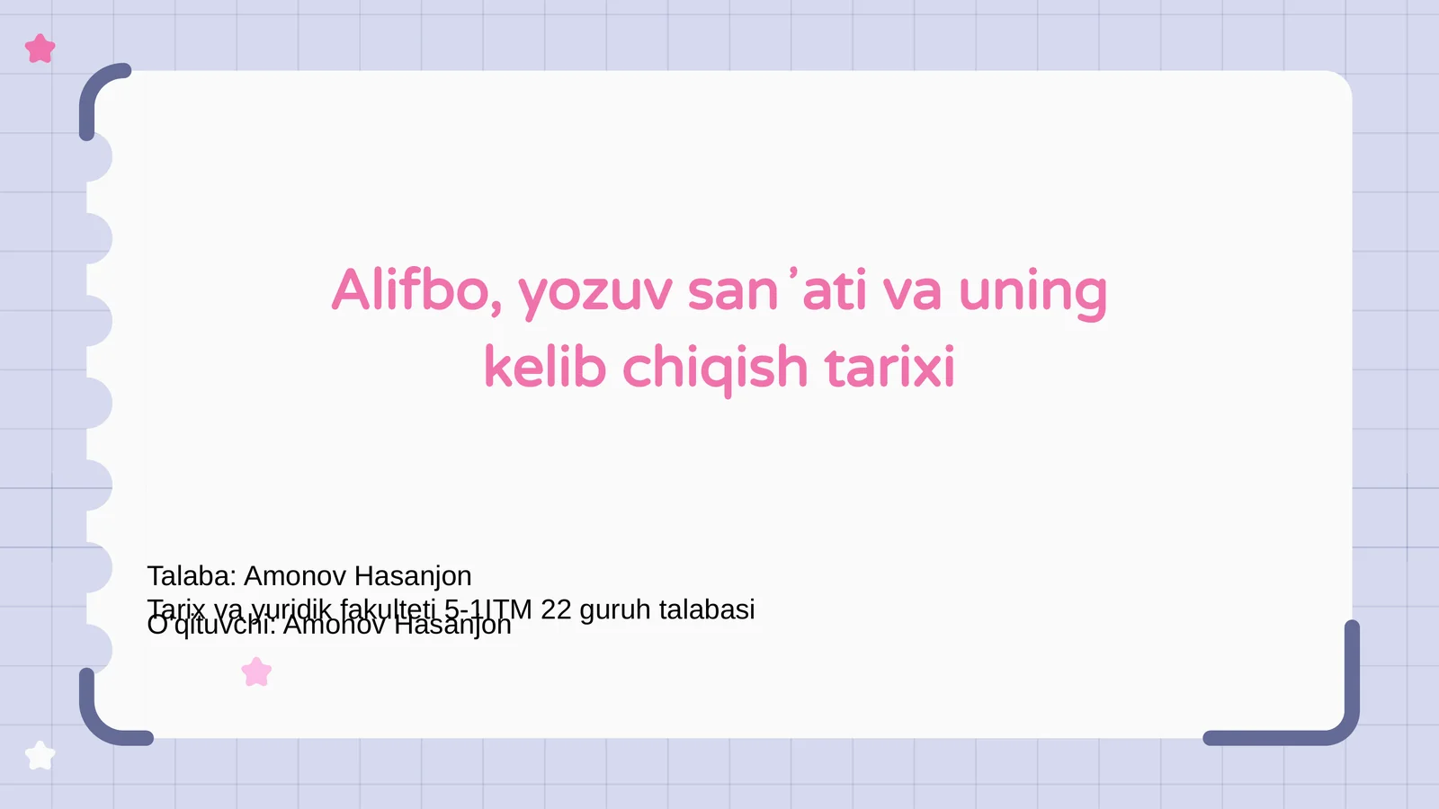 Alifbo, yozuv sanʼati va uning kelib chiqish tarixi