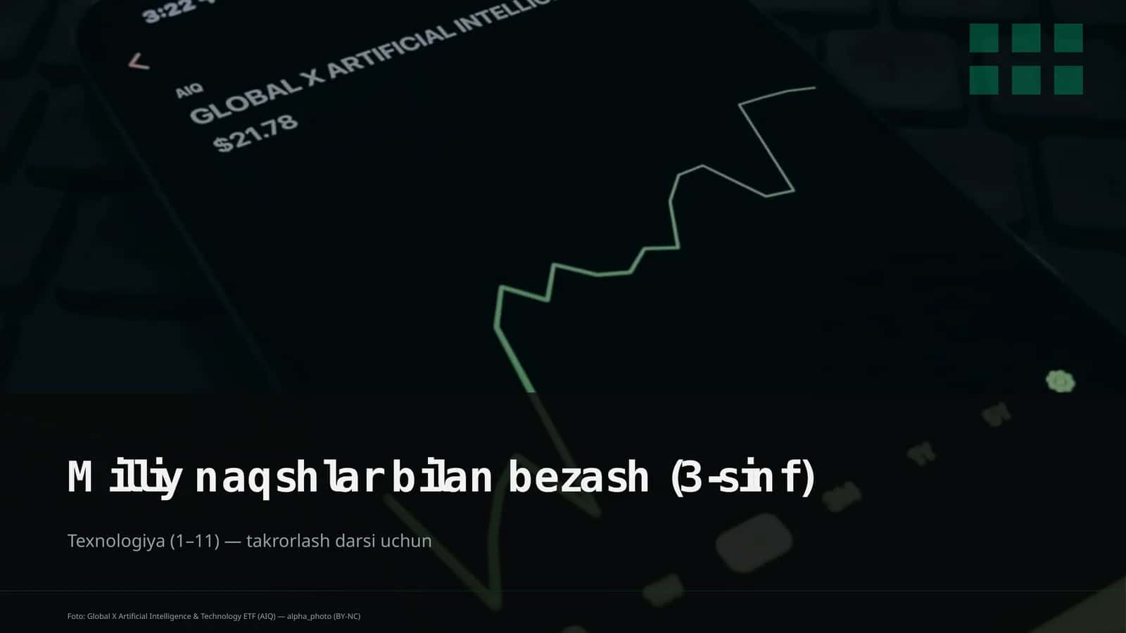 Milliy naqshlar bilan bezash (3-sinf)