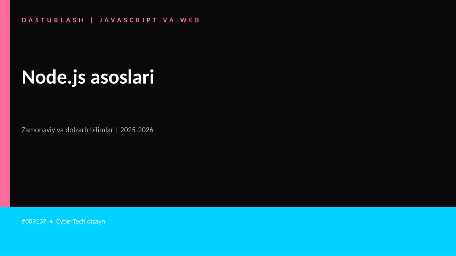 Node.js asoslari