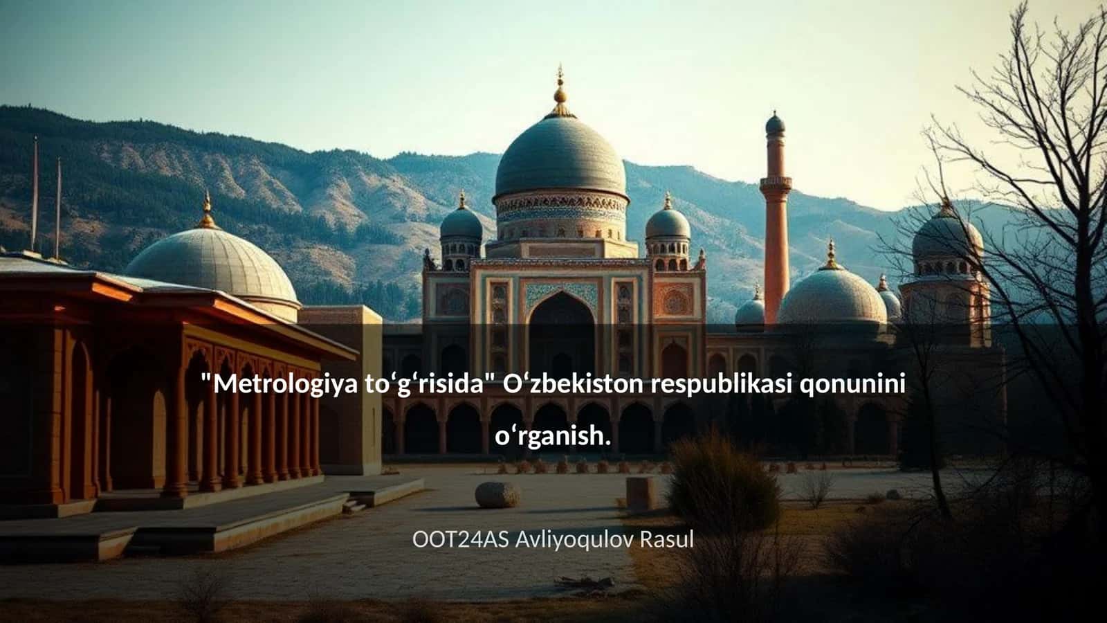 Metrologiya toʻgʻrisida