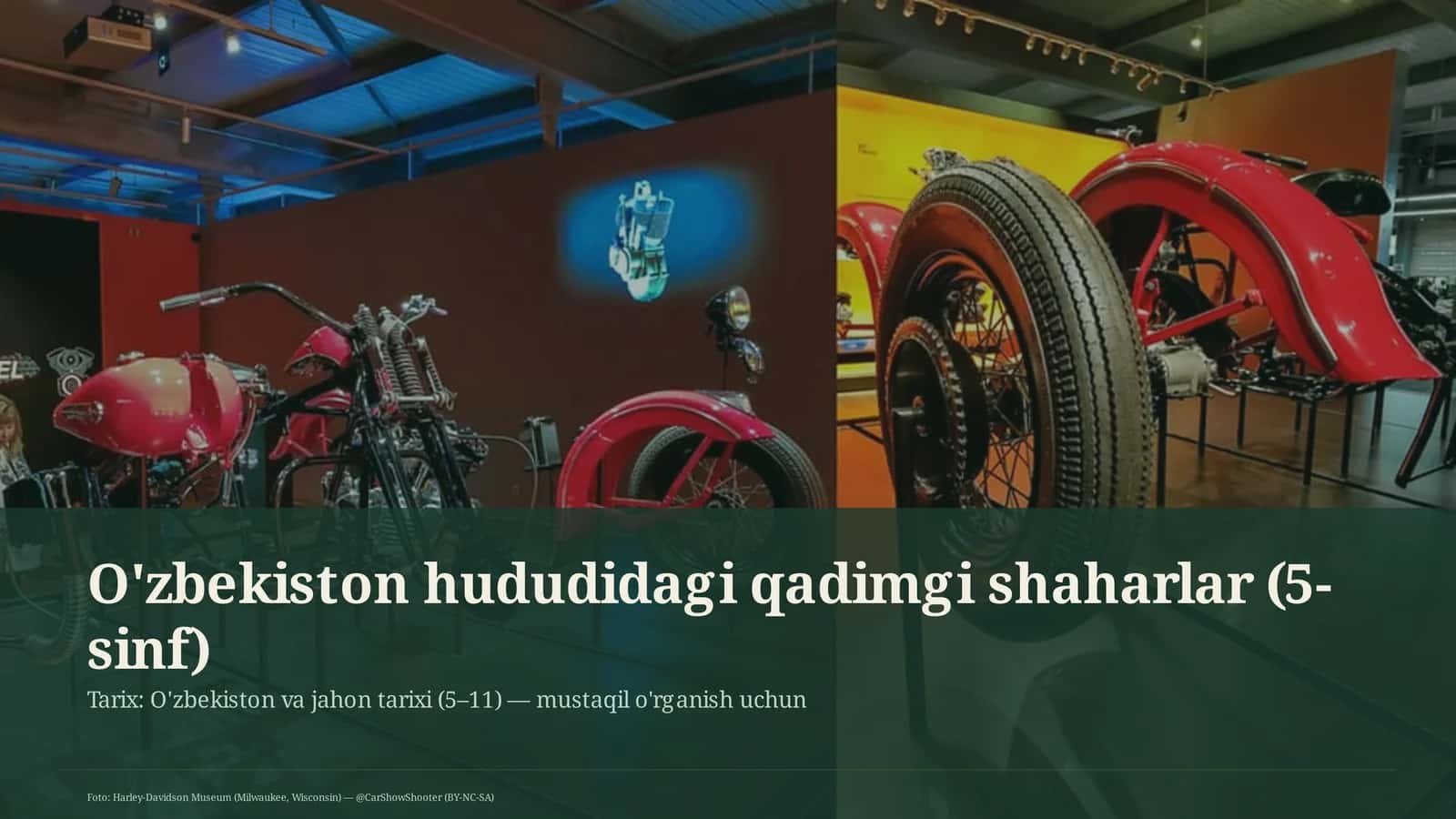 O'zbekiston hududidagi qadimgi shaharlar (5-sinf)