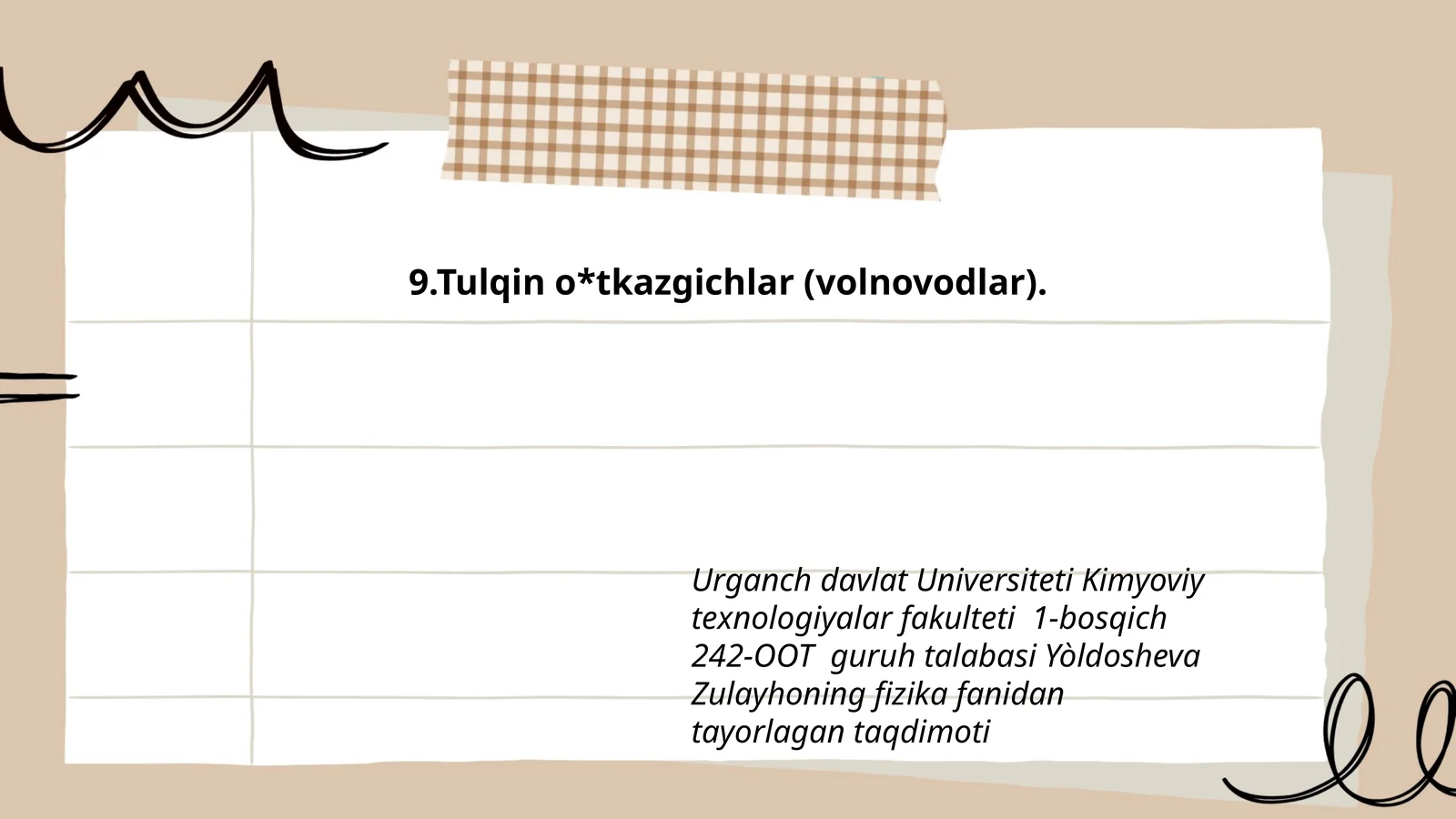 Tulqin o*tkazgichlar (volnovodlar)