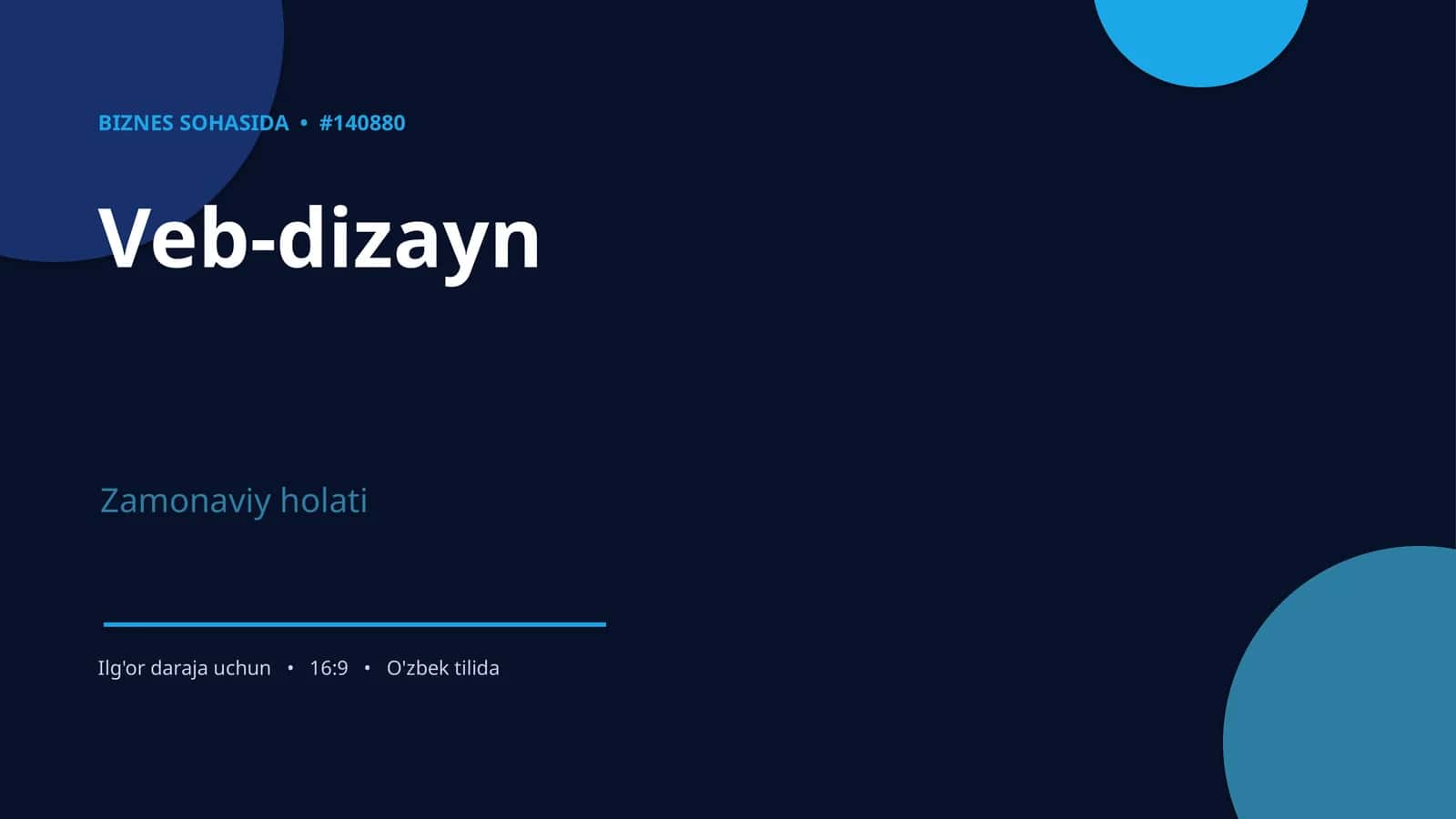 Biznes sohasida