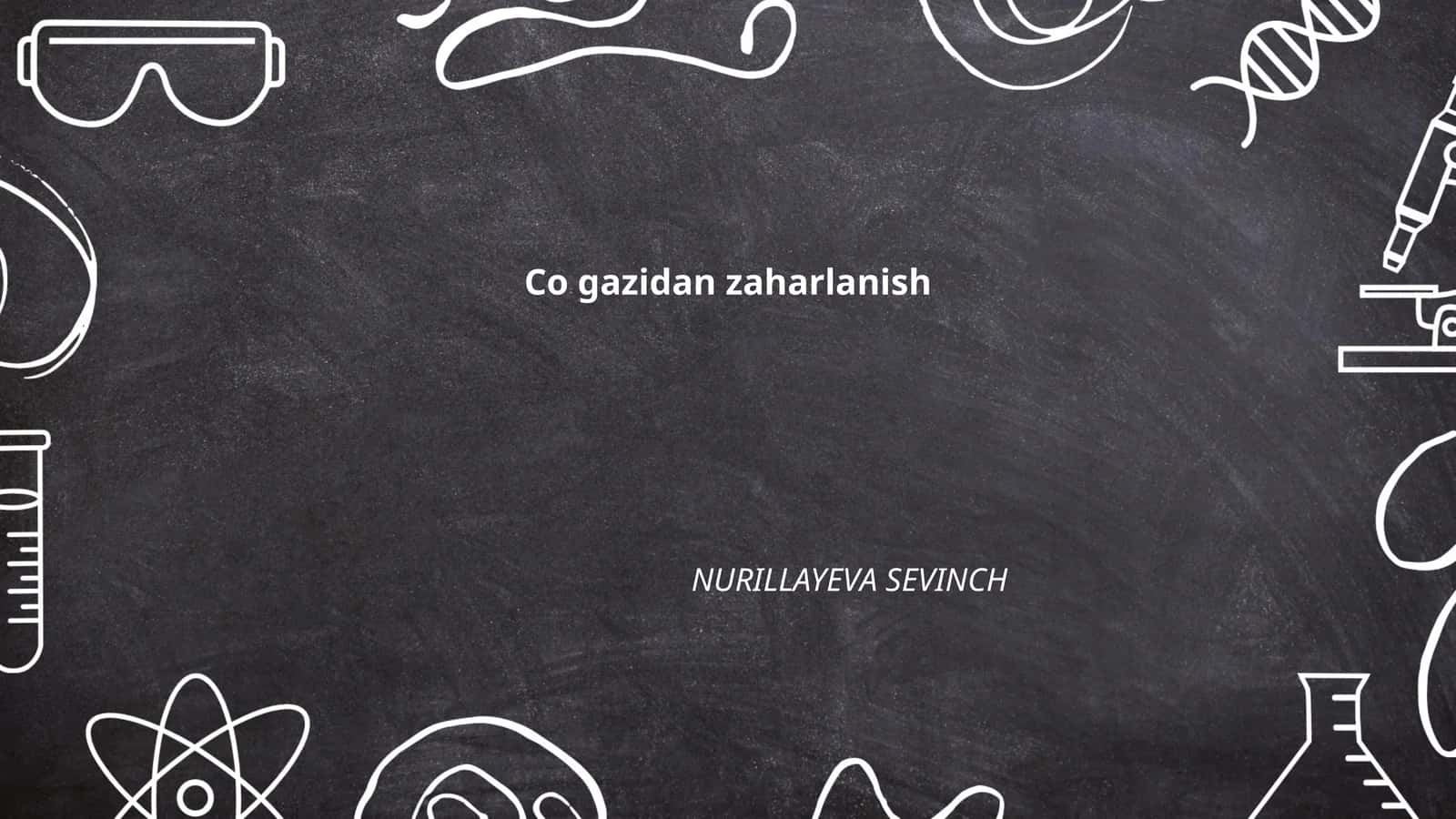 Co gazidan zaharlanish