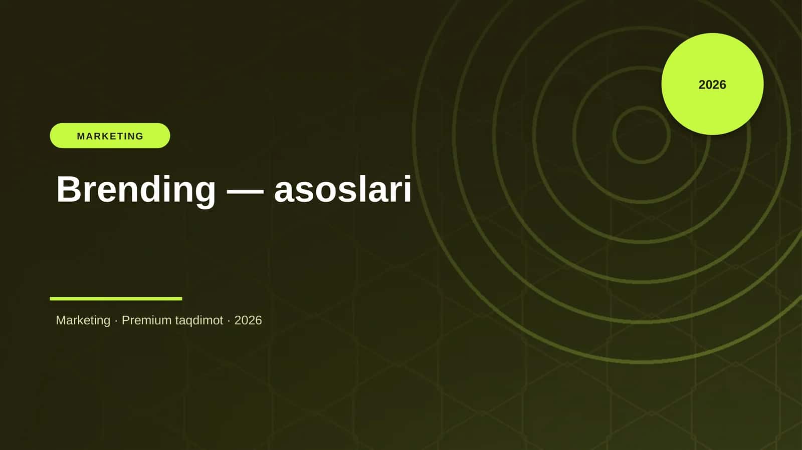 Brending — asoslari