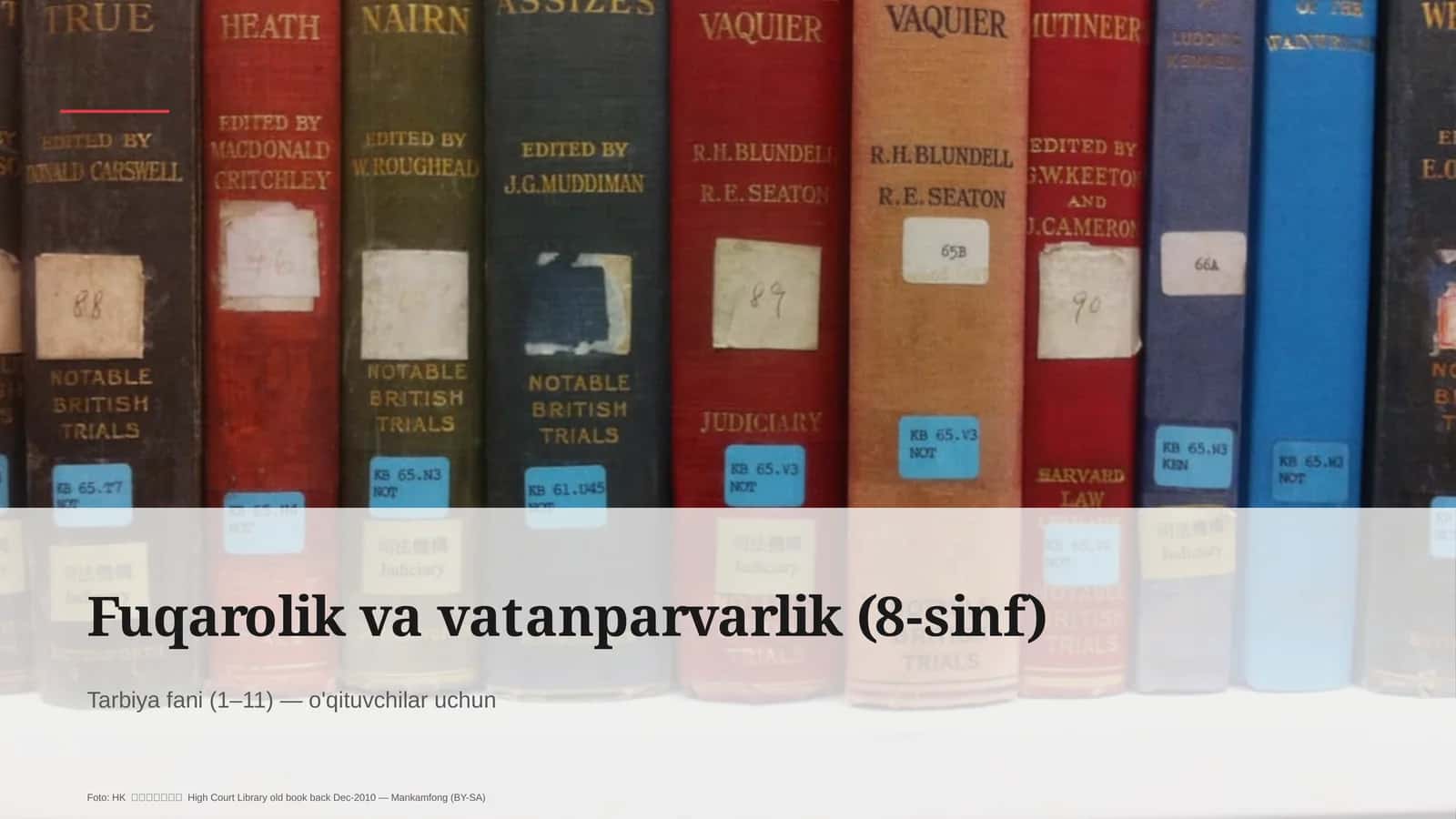 Fuqarolik va vatanparvarlik (8-sinf)