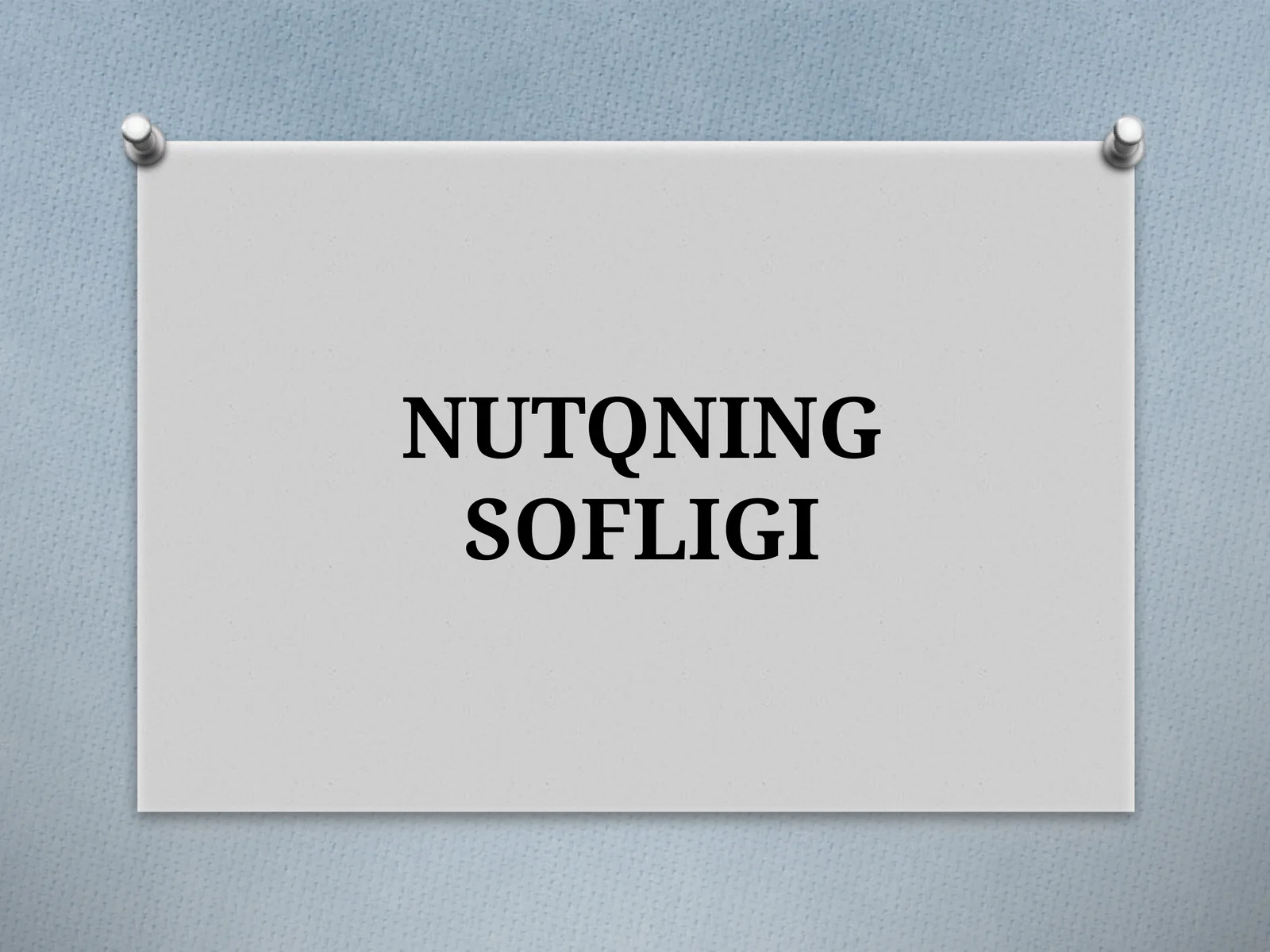 NUTQNING SOFLIGI