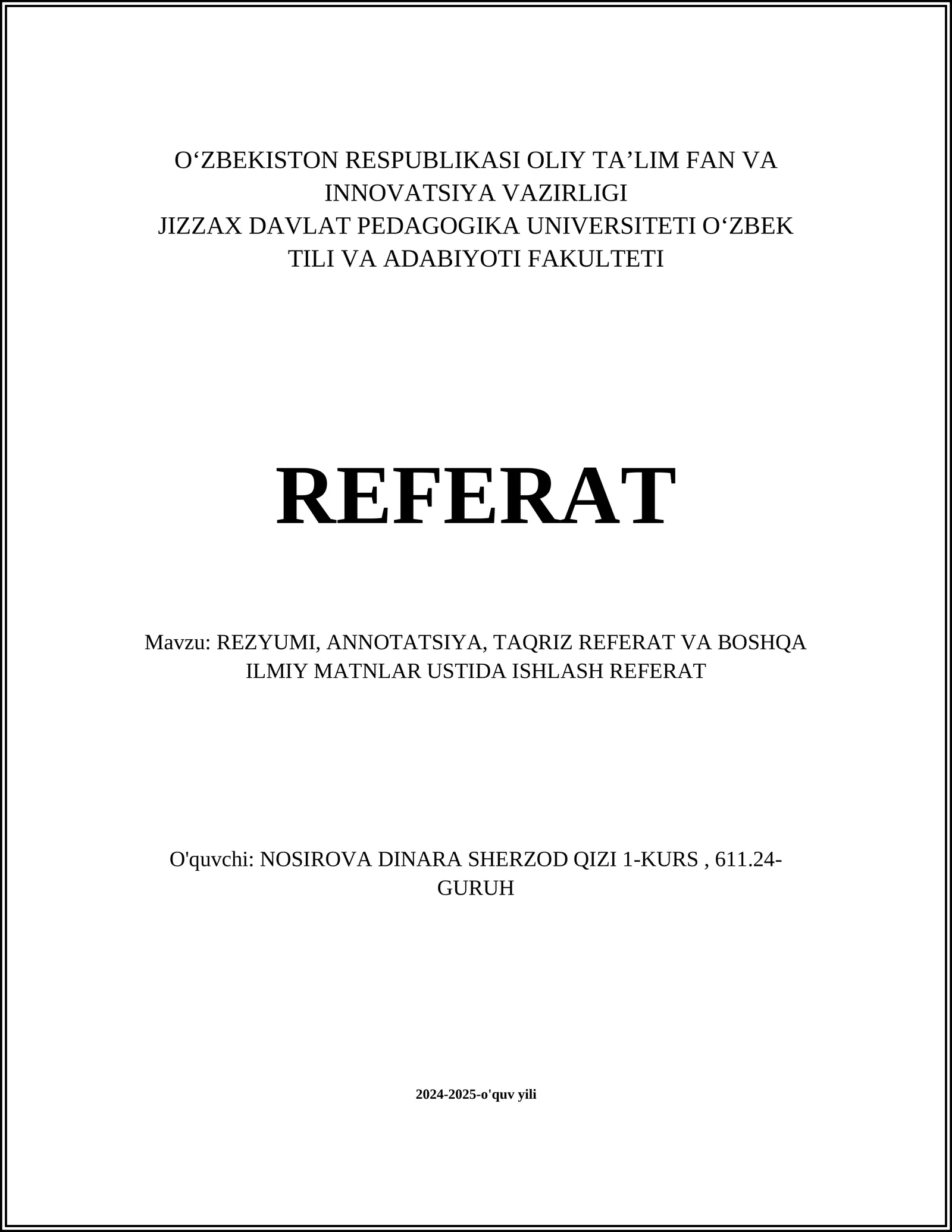 ANNOTATSIYA TUZISH USULLARI