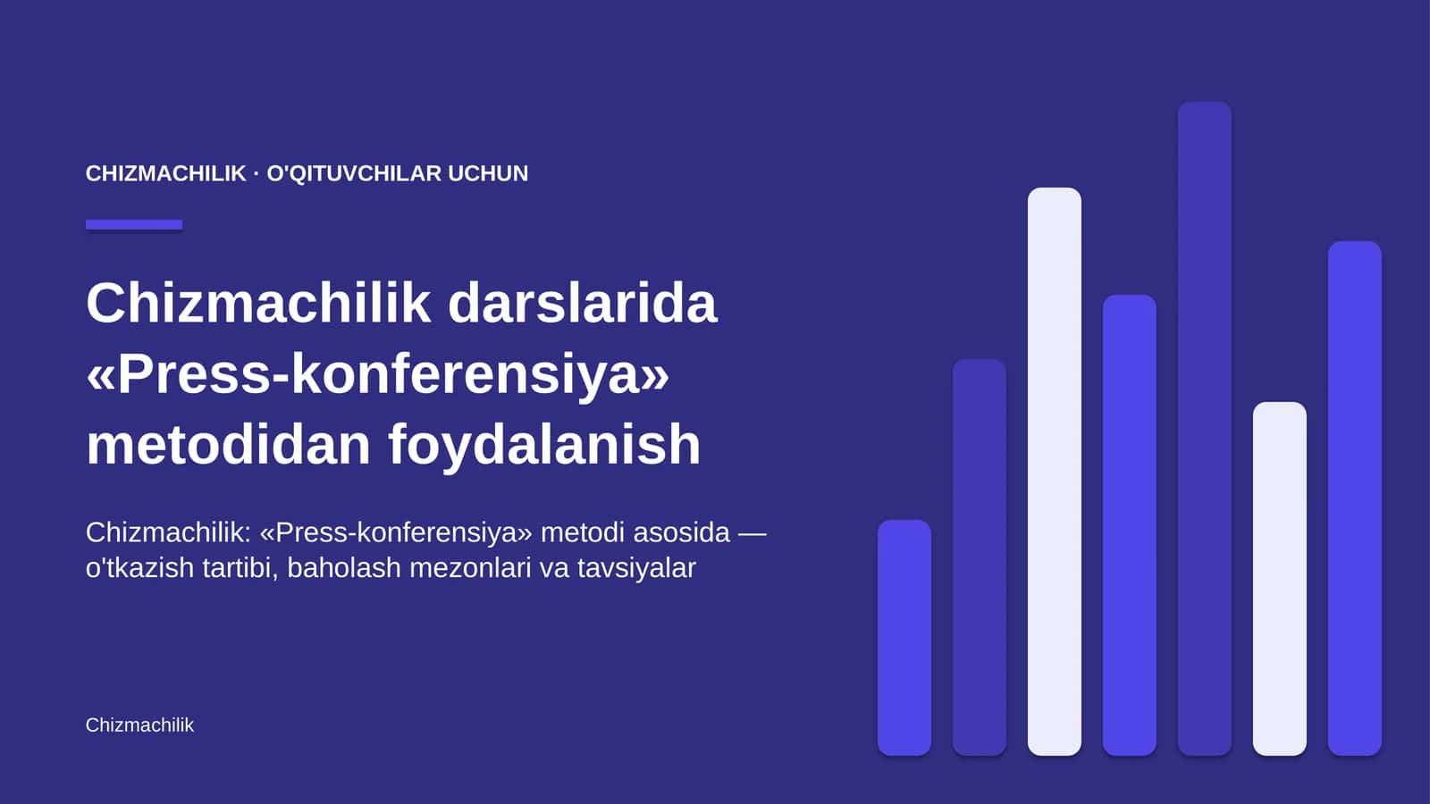 chizmachilik darslarida press konferensiya metodidan foydalanish 7785