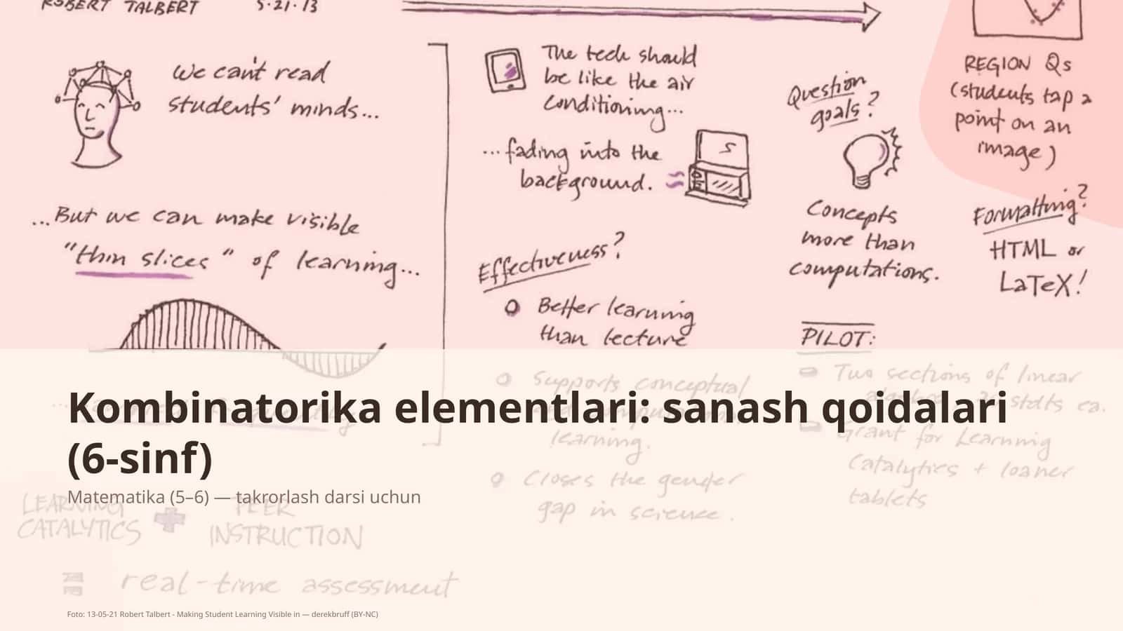Kombinatorika elementlari: sanash qoidalari (6-sinf)