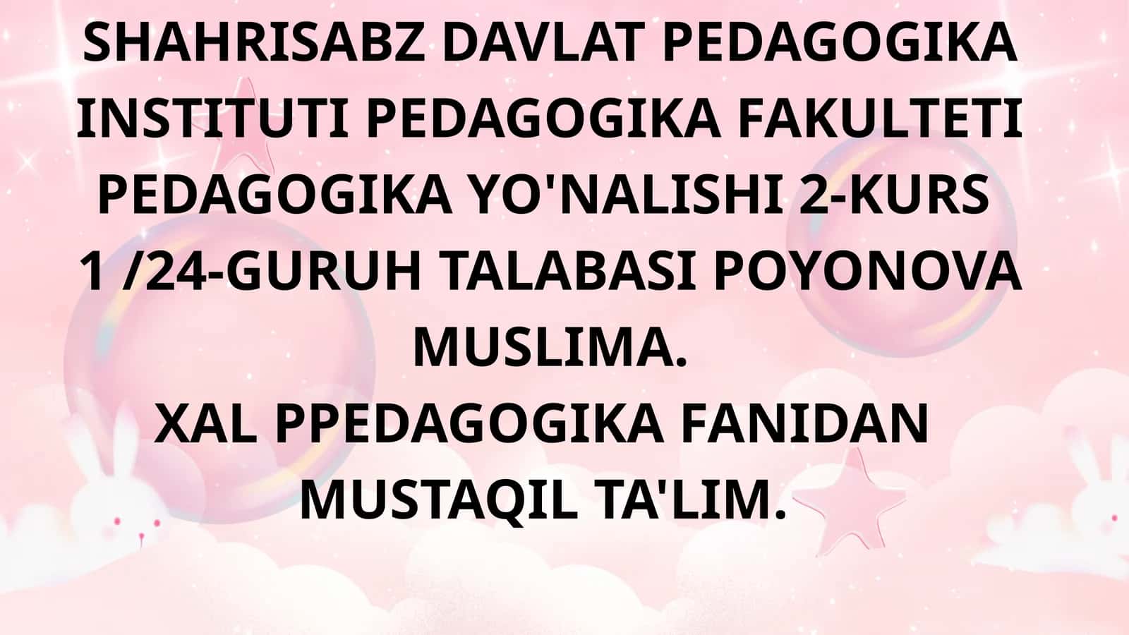 XALQ pedagogikasida kitobxonlik madaniyati