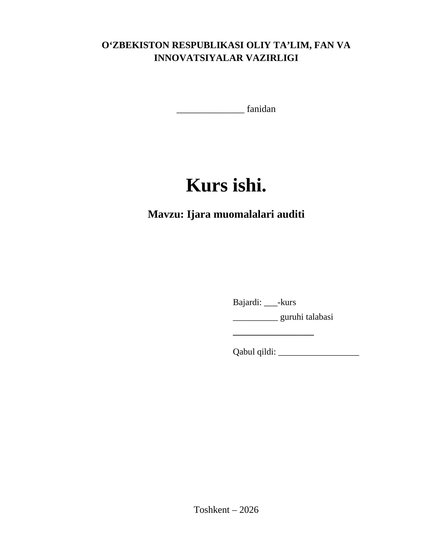 Ijara muomalalari auditi