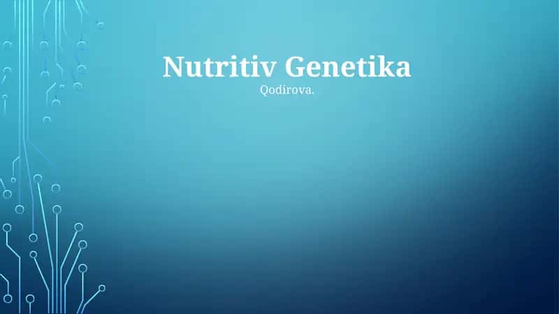 Nutritiv Genetika