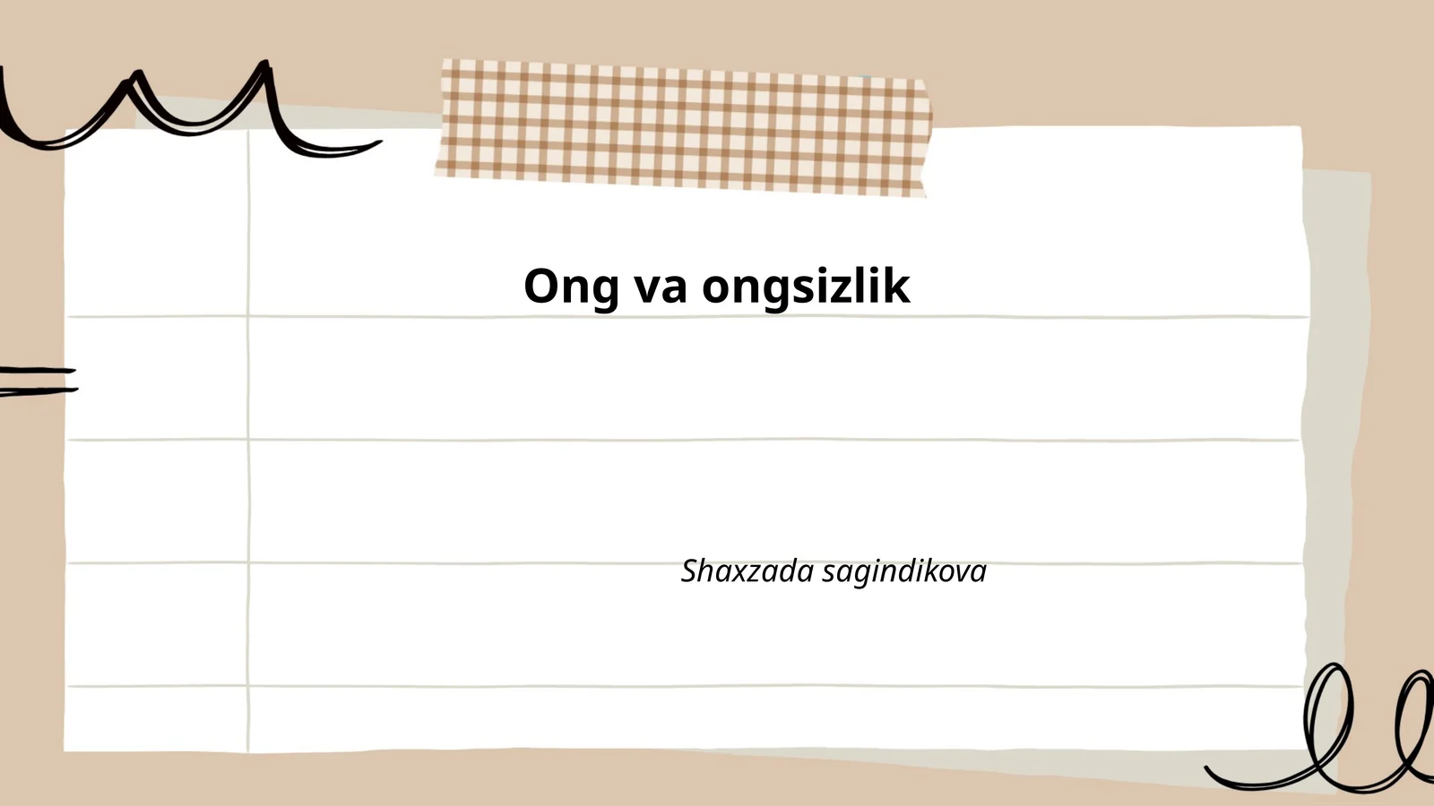 Ong va bilish jarayonlari