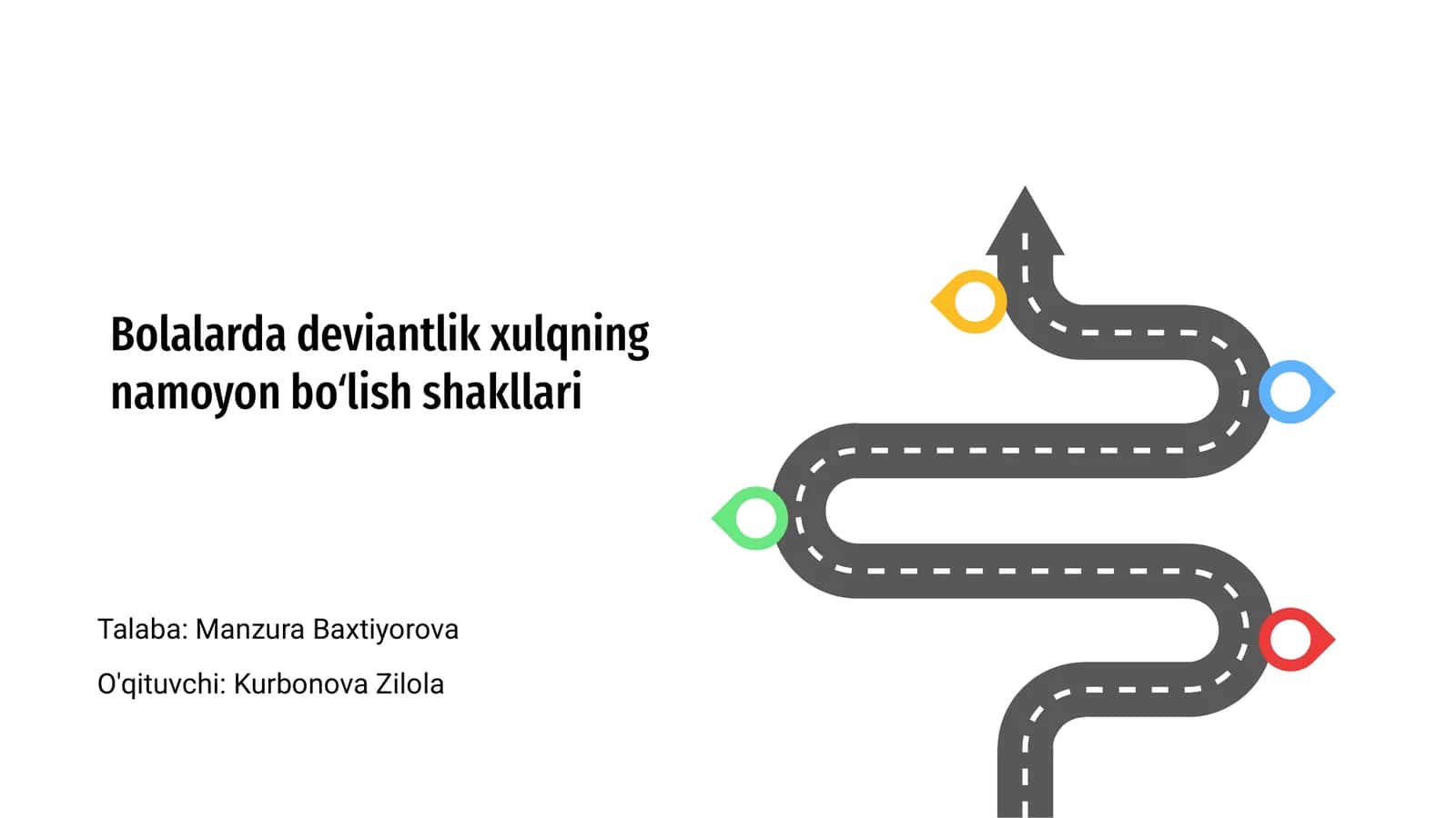 Bolalarda deviantlik xulqning namoyon boʻlish shakllari