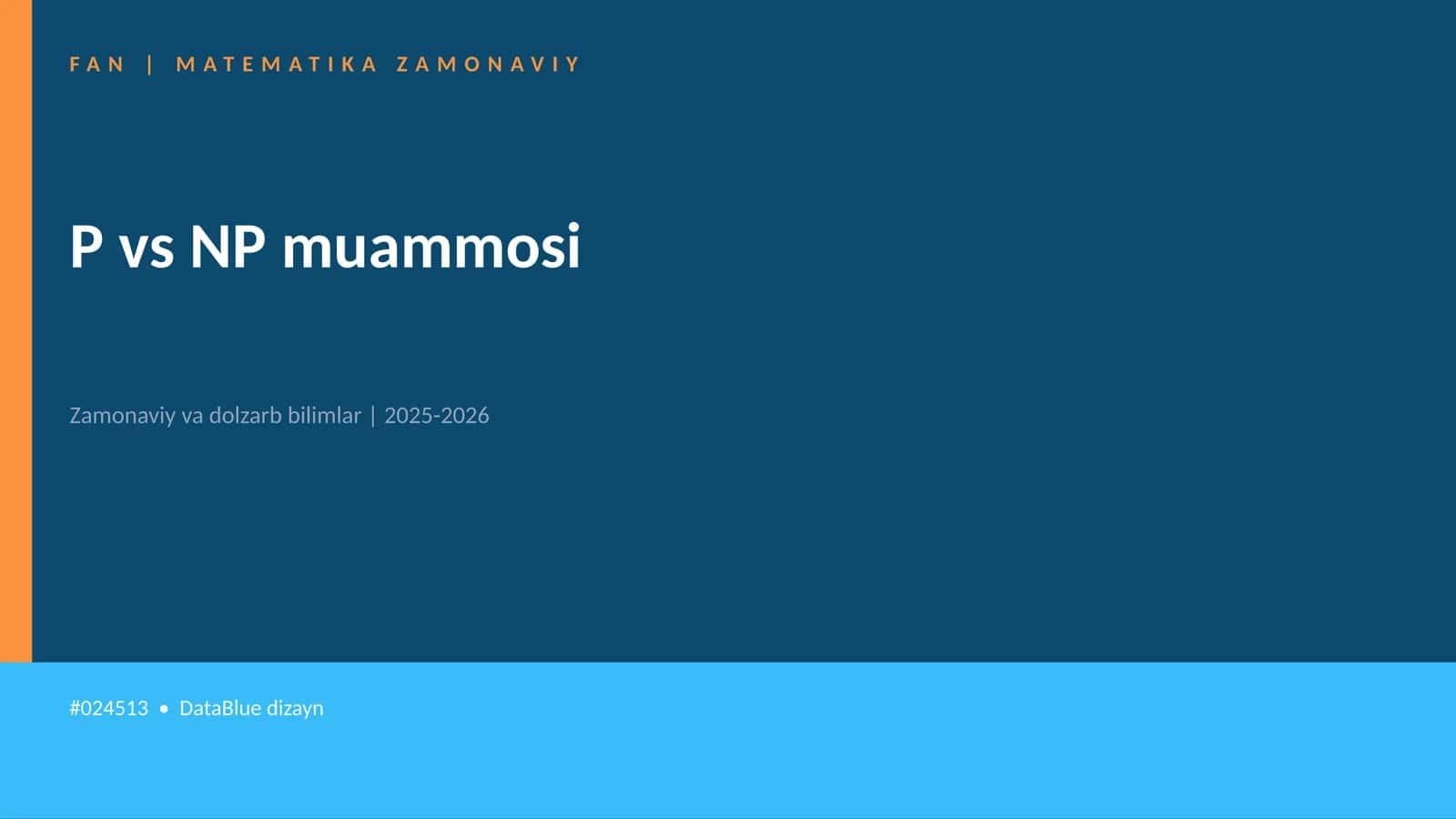 MATEMATIKA ZAMONAVIY