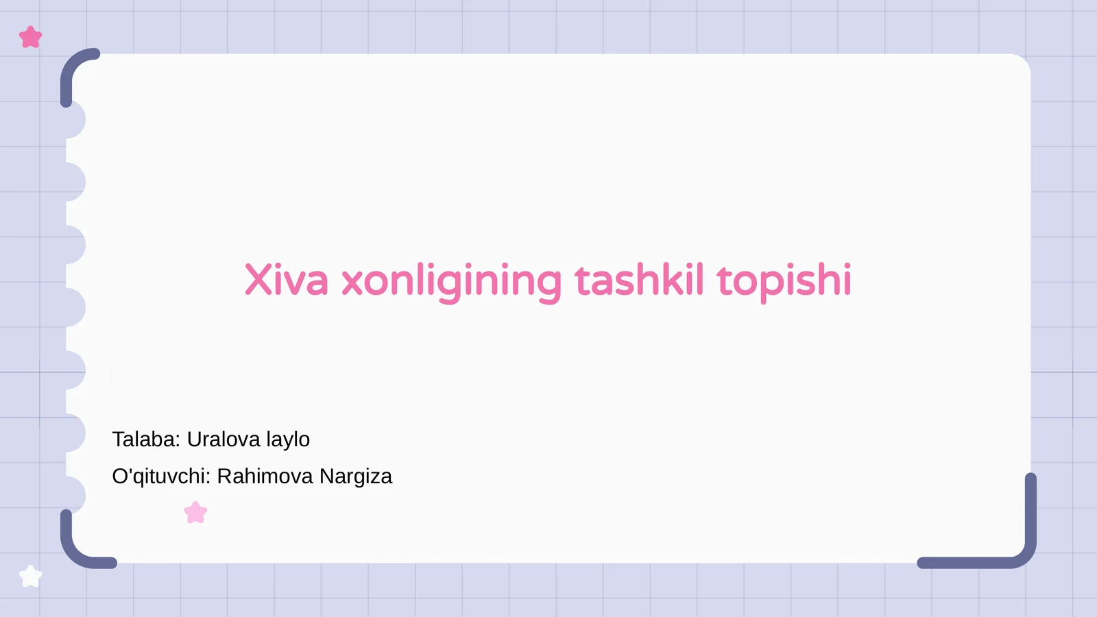 Xiva xonligining tashkil topishi