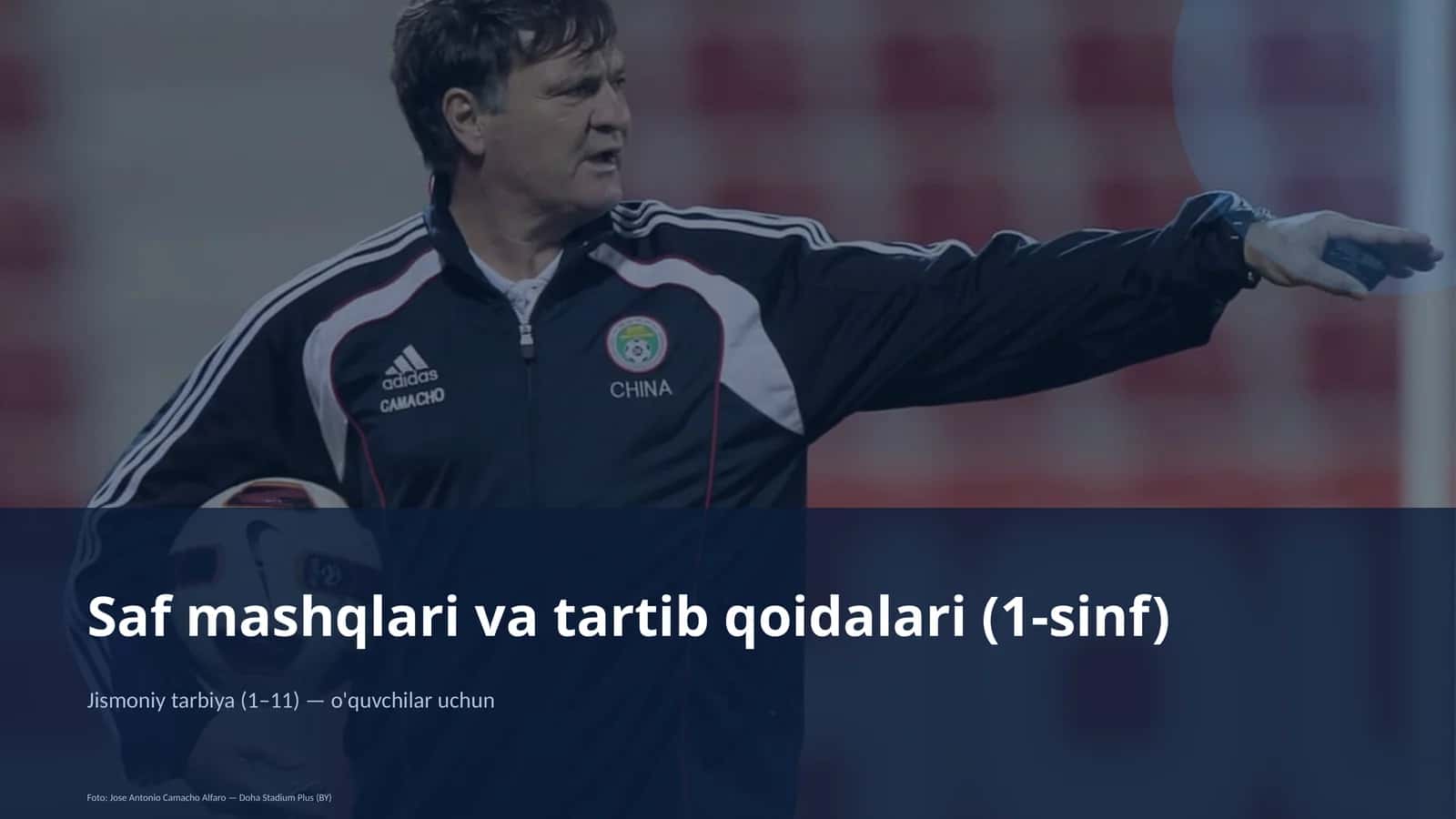 Saf mashqlari va tartib qoidalari (1-sinf)