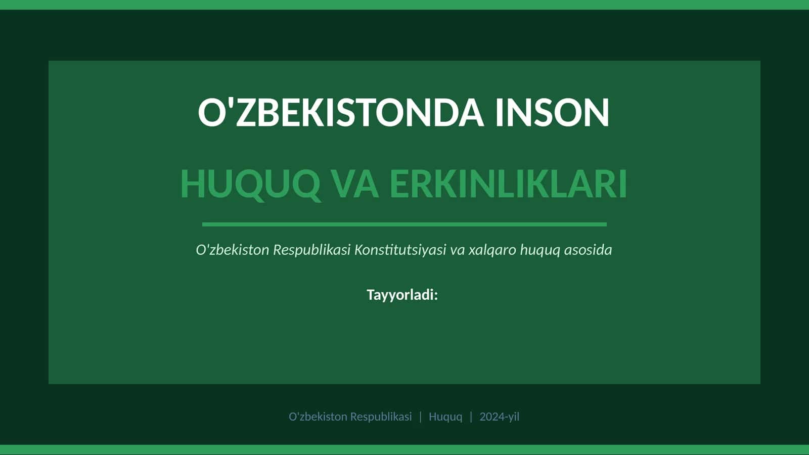 Tarix fanidan taqdimot