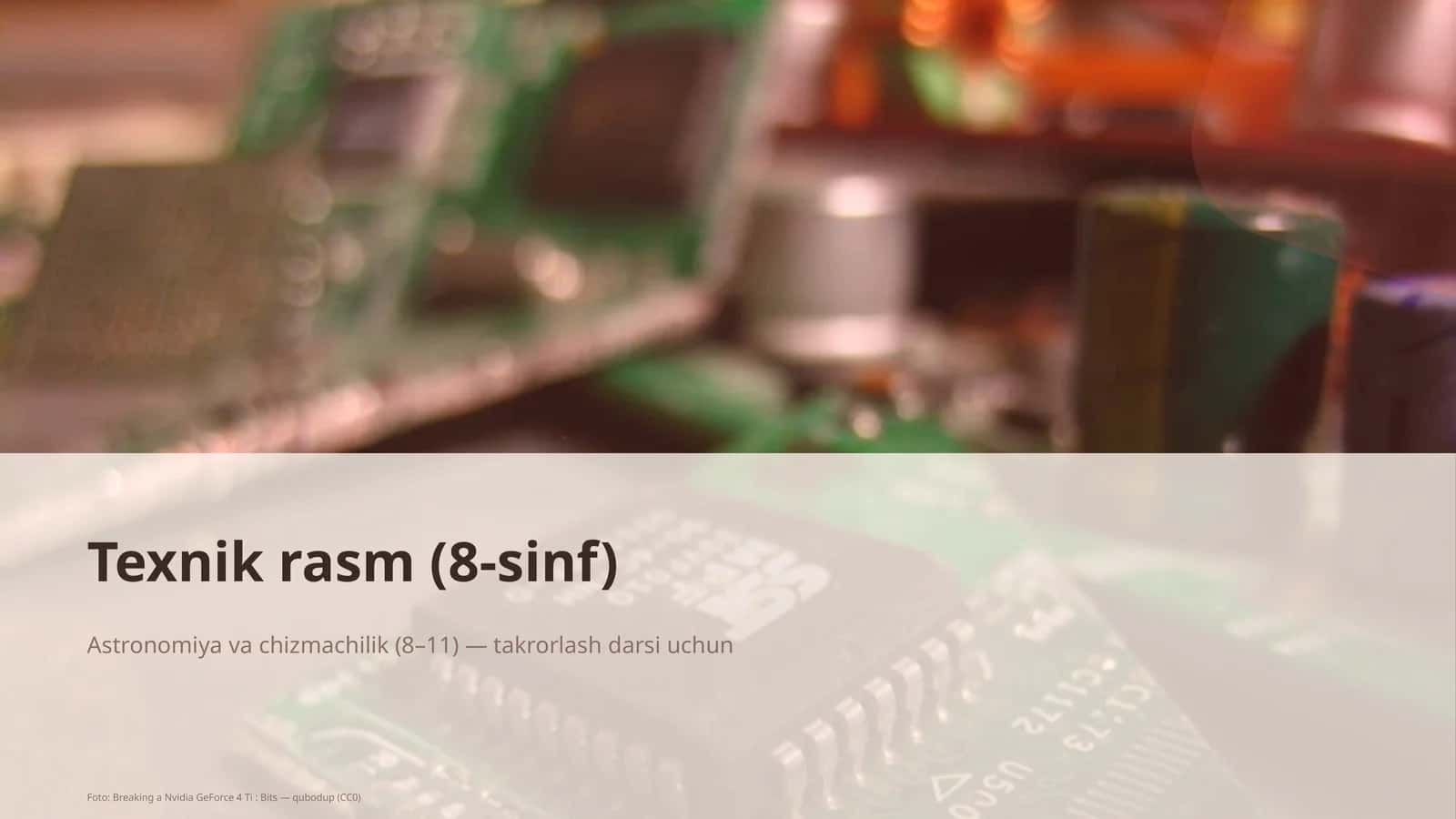 Texnik rasm (8-sinf)