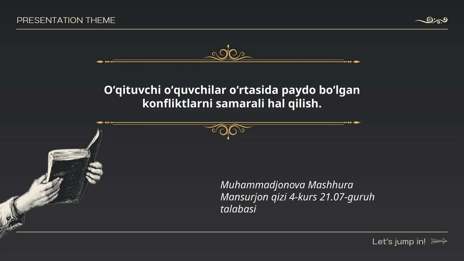 Konfliktlarni samarali hal qilish