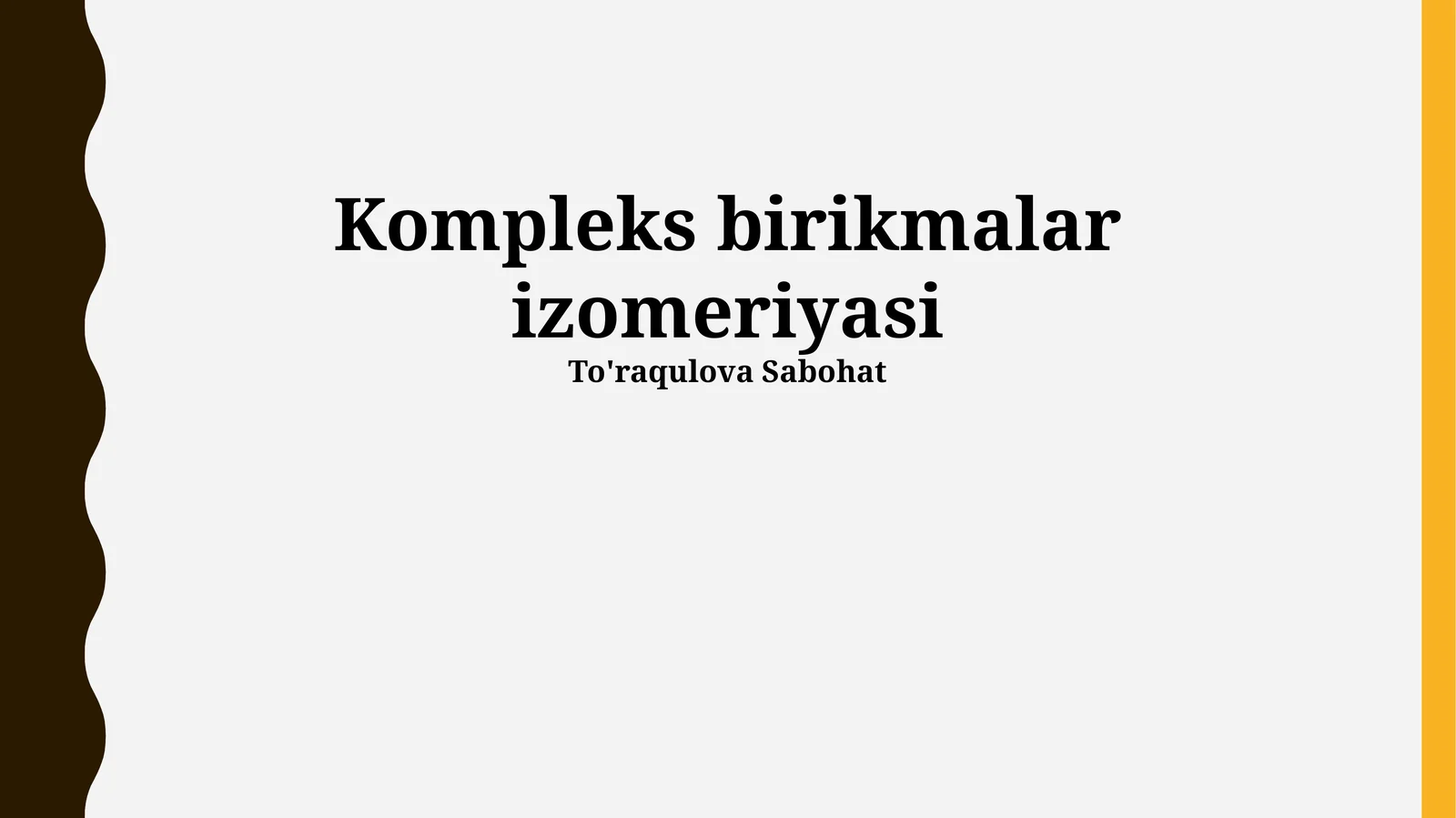 Kompleks birikmalar izomeriyasi