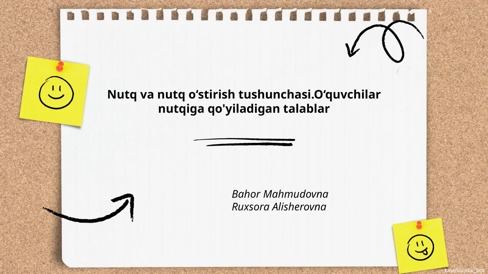 Nutq va nutq o‘stirish tushunchasi