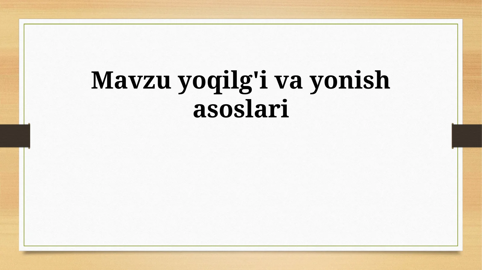 yoqilg'i va yonish asoslari