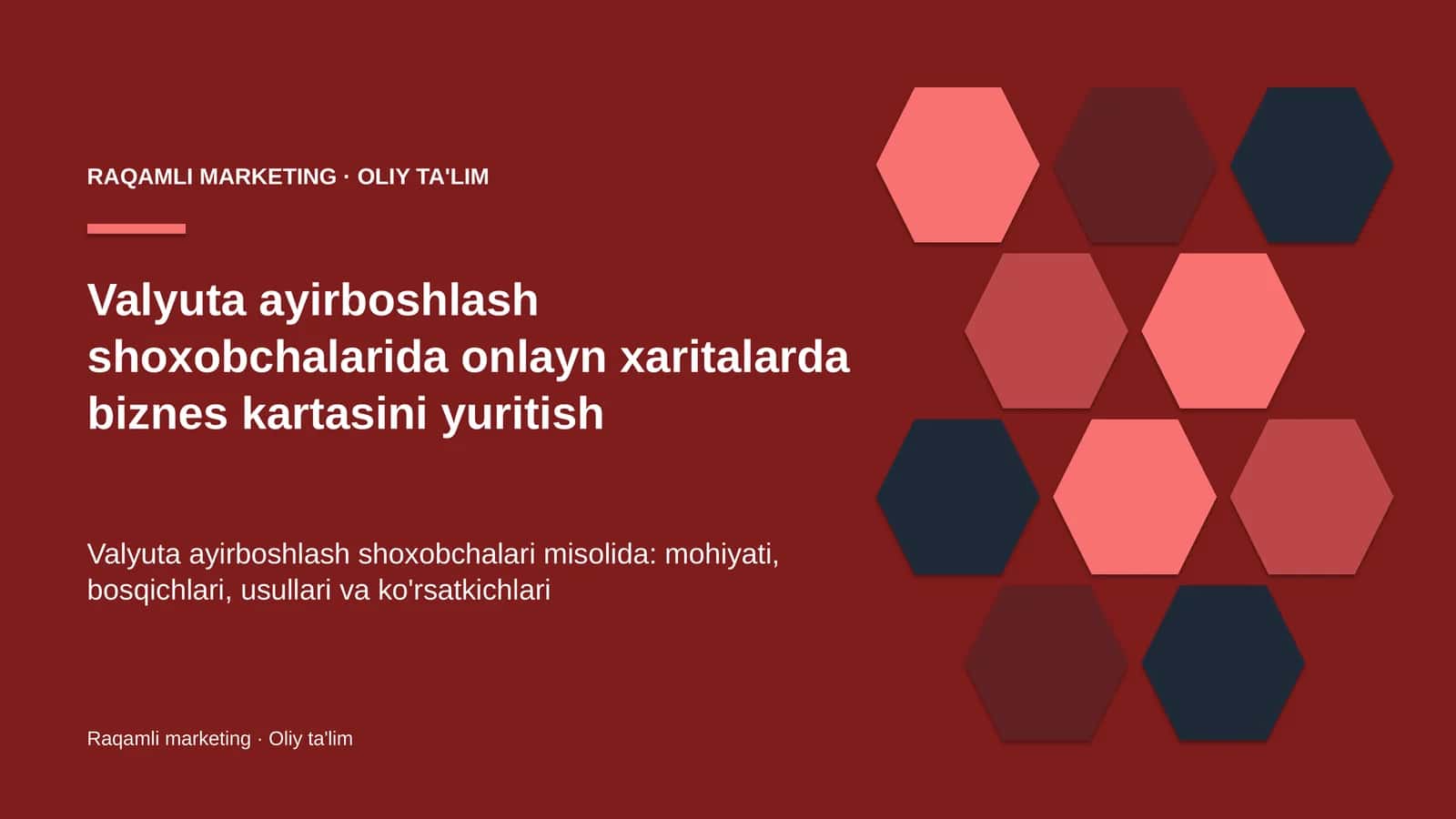 valyuta ayirboshlash shoxobchalarida onlayn xaritalarda biznes kartasini yuritish 5283