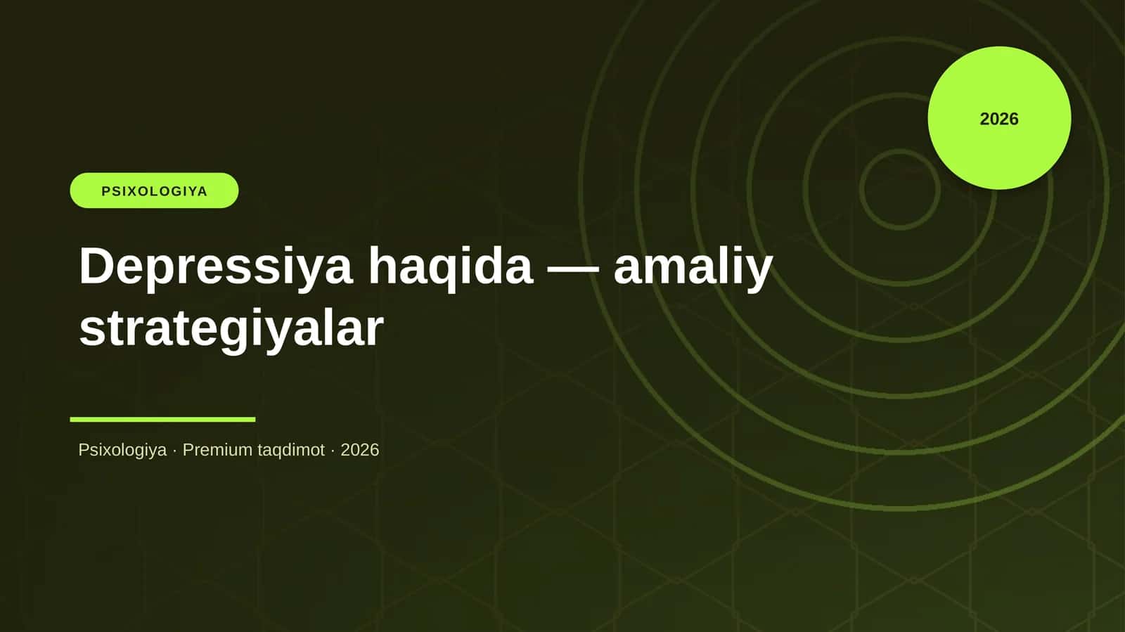 Depressiya haqida — amaliy strategiyalar