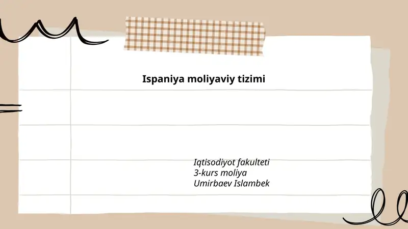 Ispaniya moliyaviy tizimi