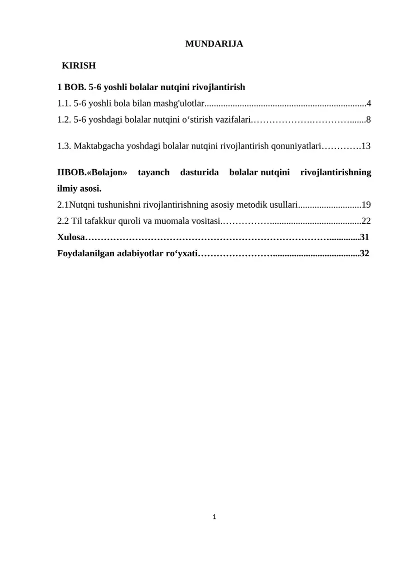 5-6 yoshli bolalar nutqini rivojlantirish