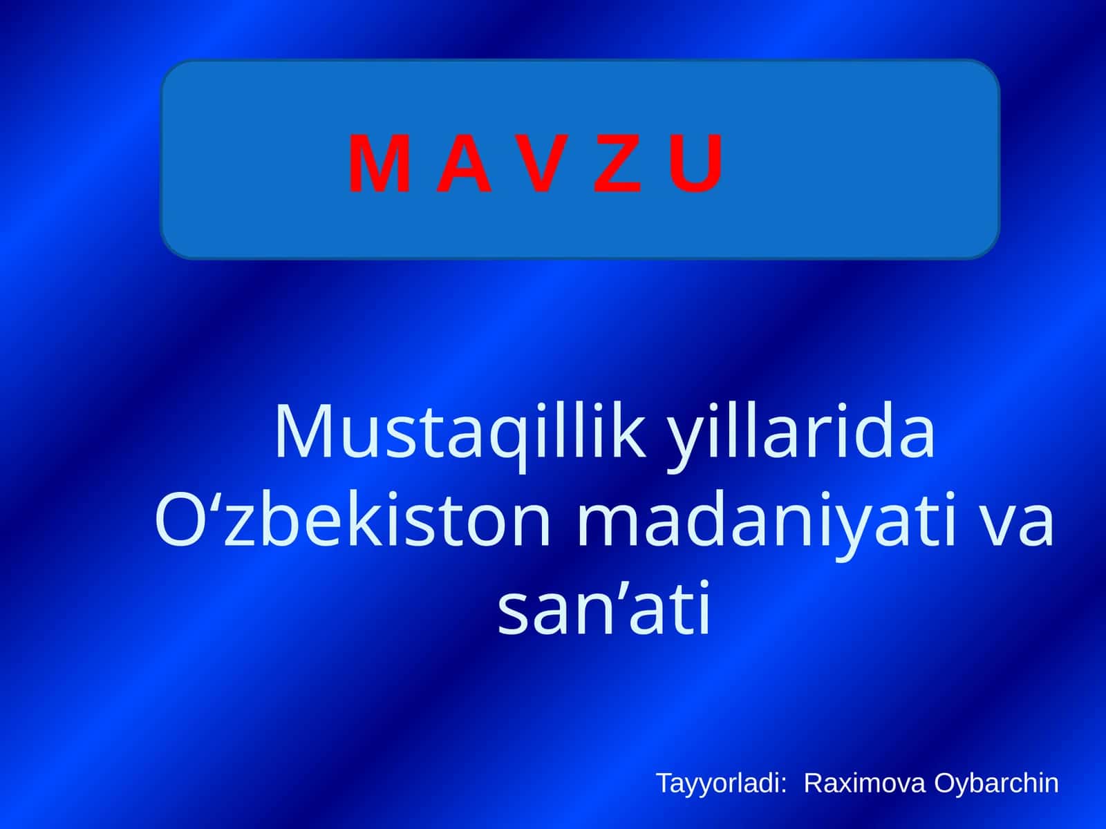 M a v z u