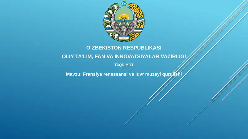 Fransiyarenessansivaluvrmuzeyiqurulishi