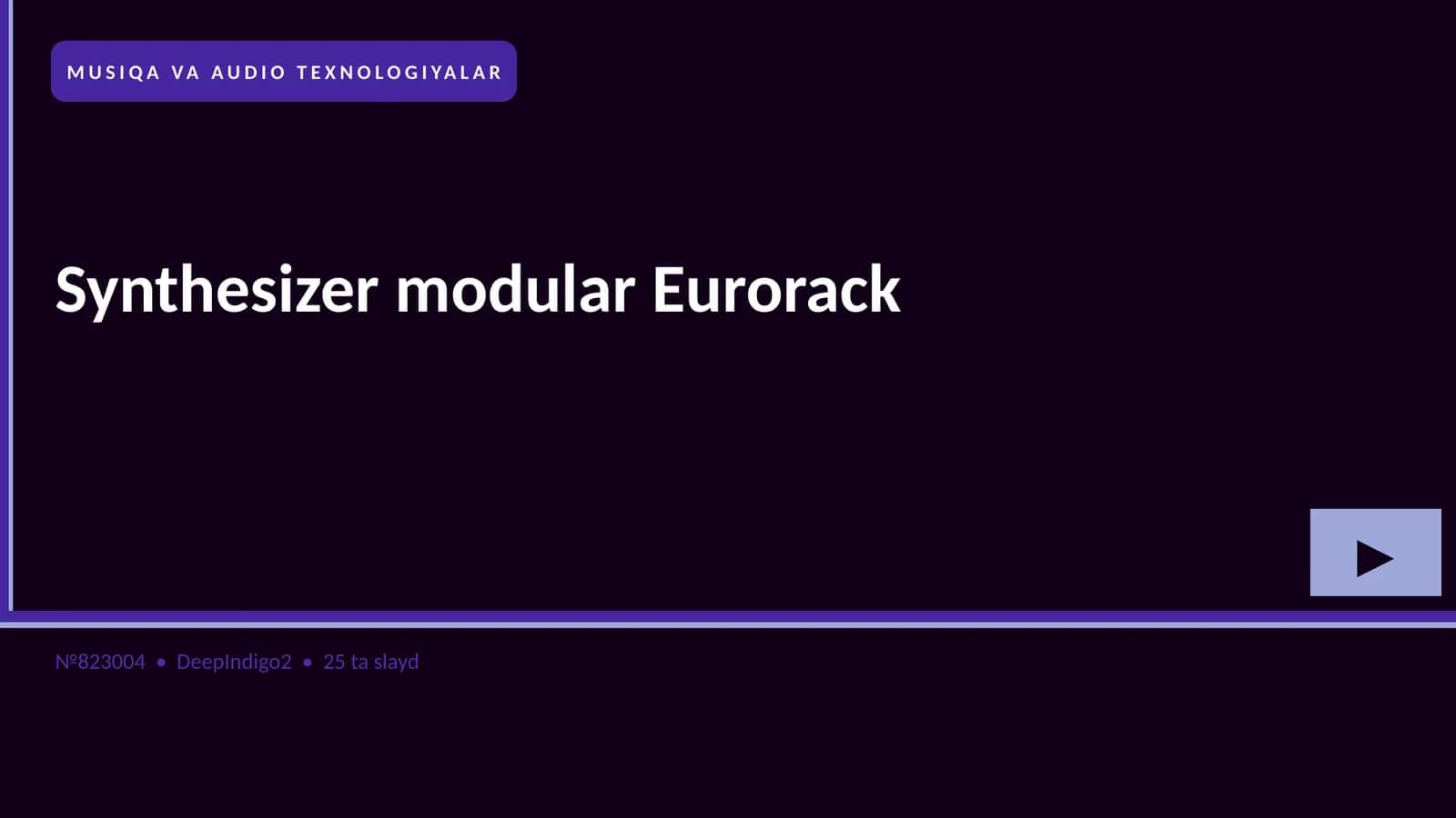Synthesizer modular Eurorack