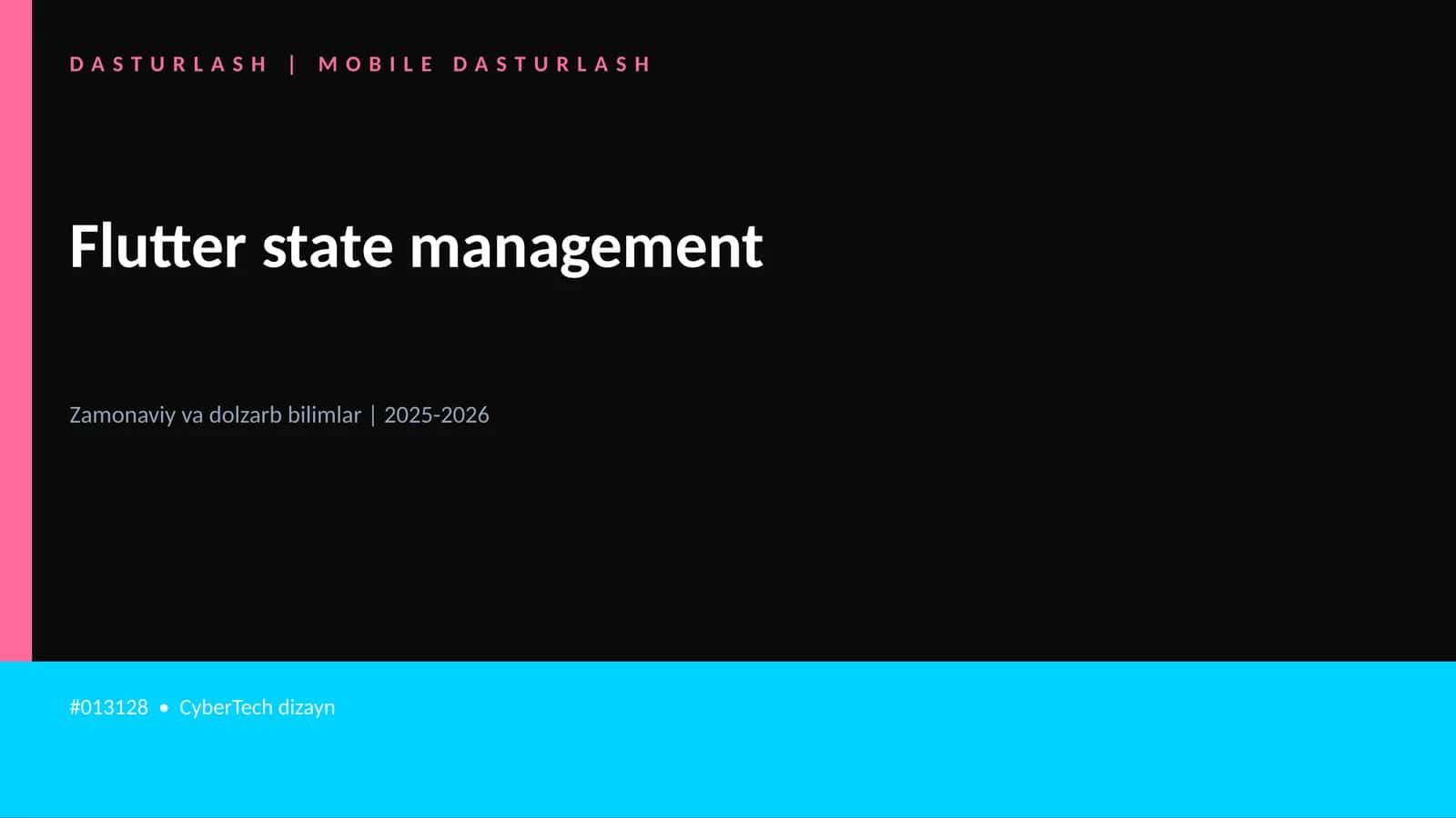 Flutter state management