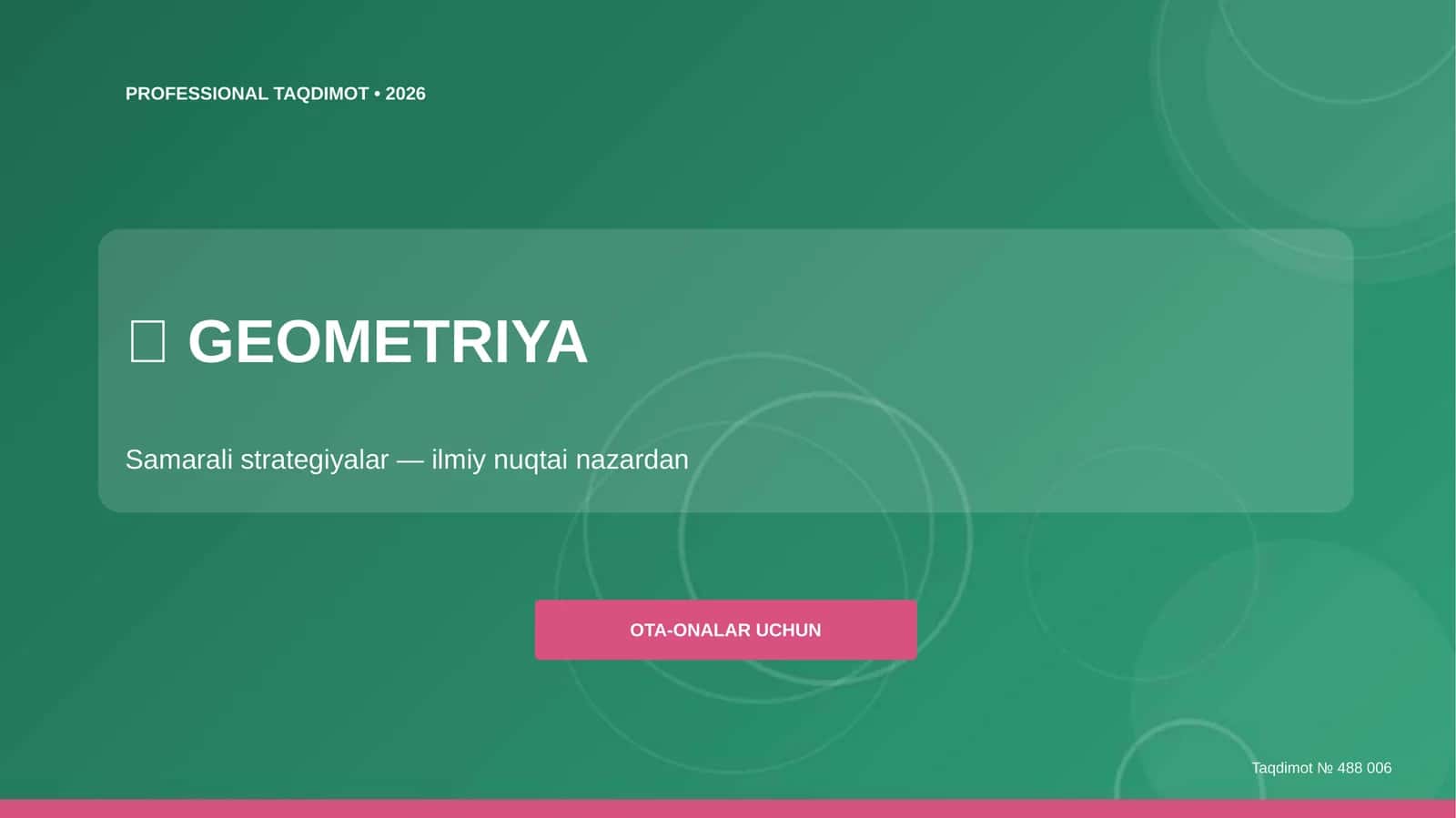 Geometriya: samarali strategiyalar (ilmiy nuqtai nazardan) [ota-onalar uchun]