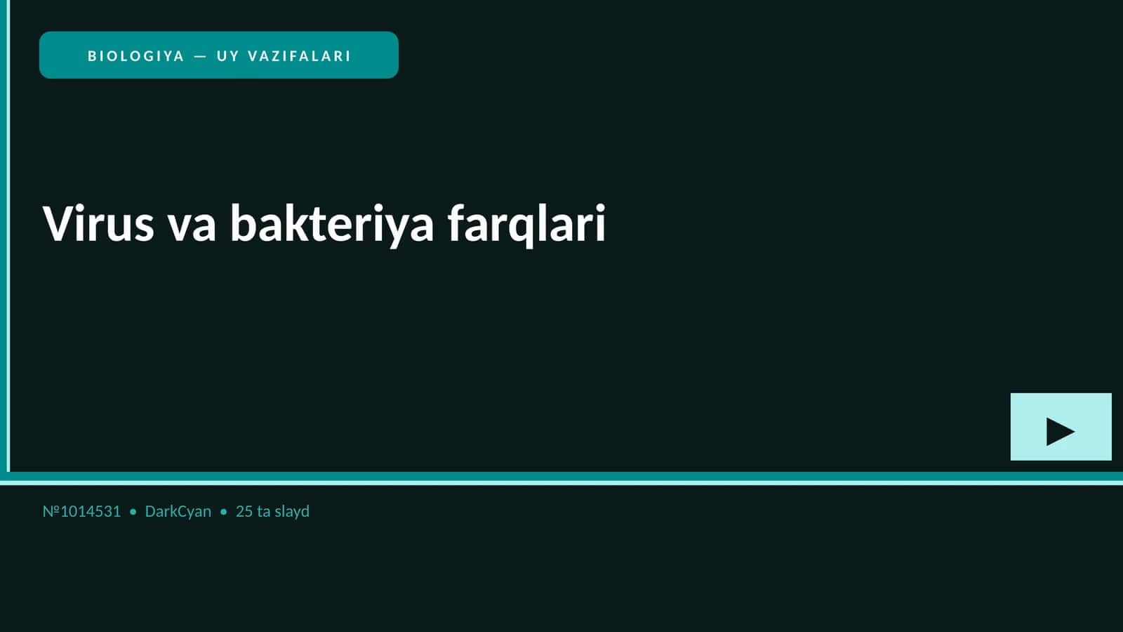 Virus va bakteriya farqlari