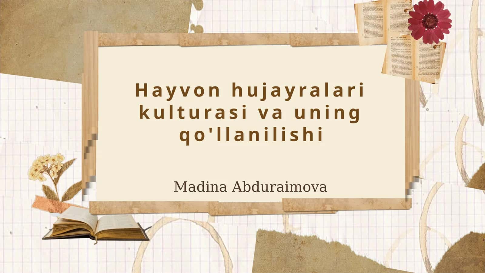 Hayvon hujayralari kulturasi va uning qo'llanilishi