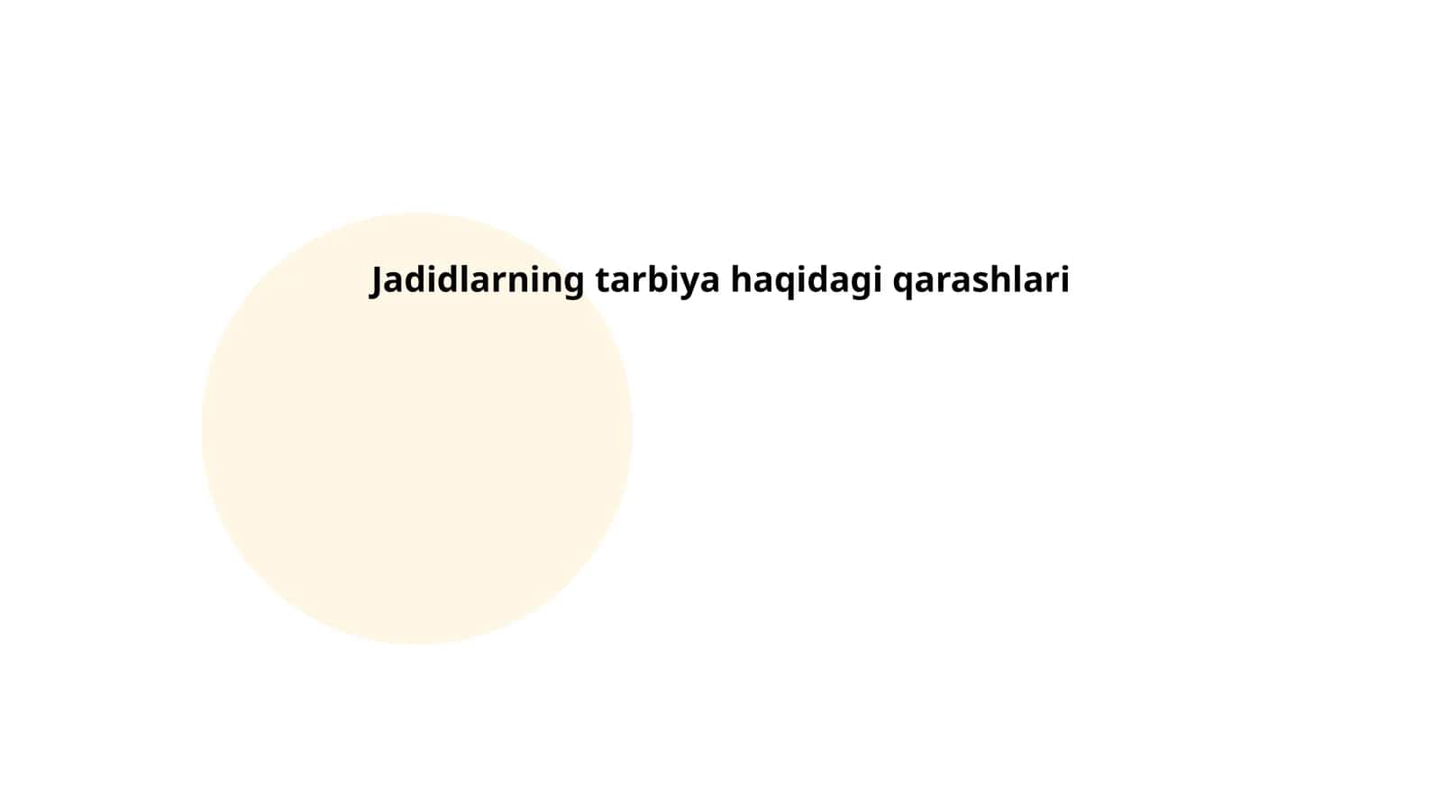 Jaydlarning tarbiya haqidagi qarashlari