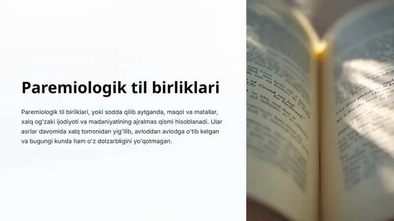 Paremiologik til birliklari