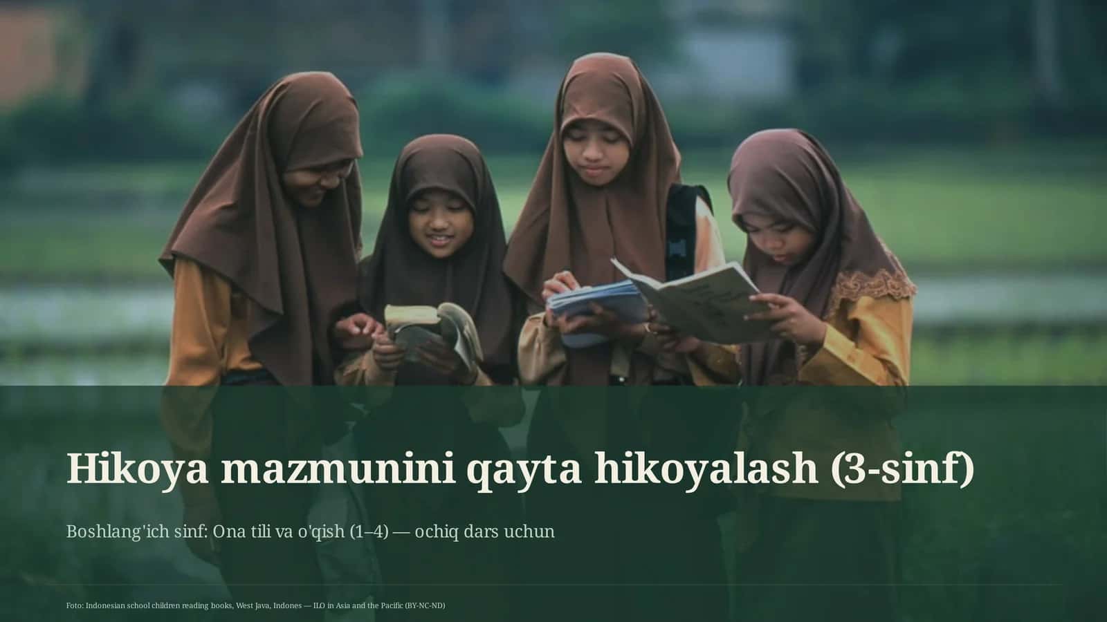 Hikoya mazmunini qayta hikoyalash (3-sinf)