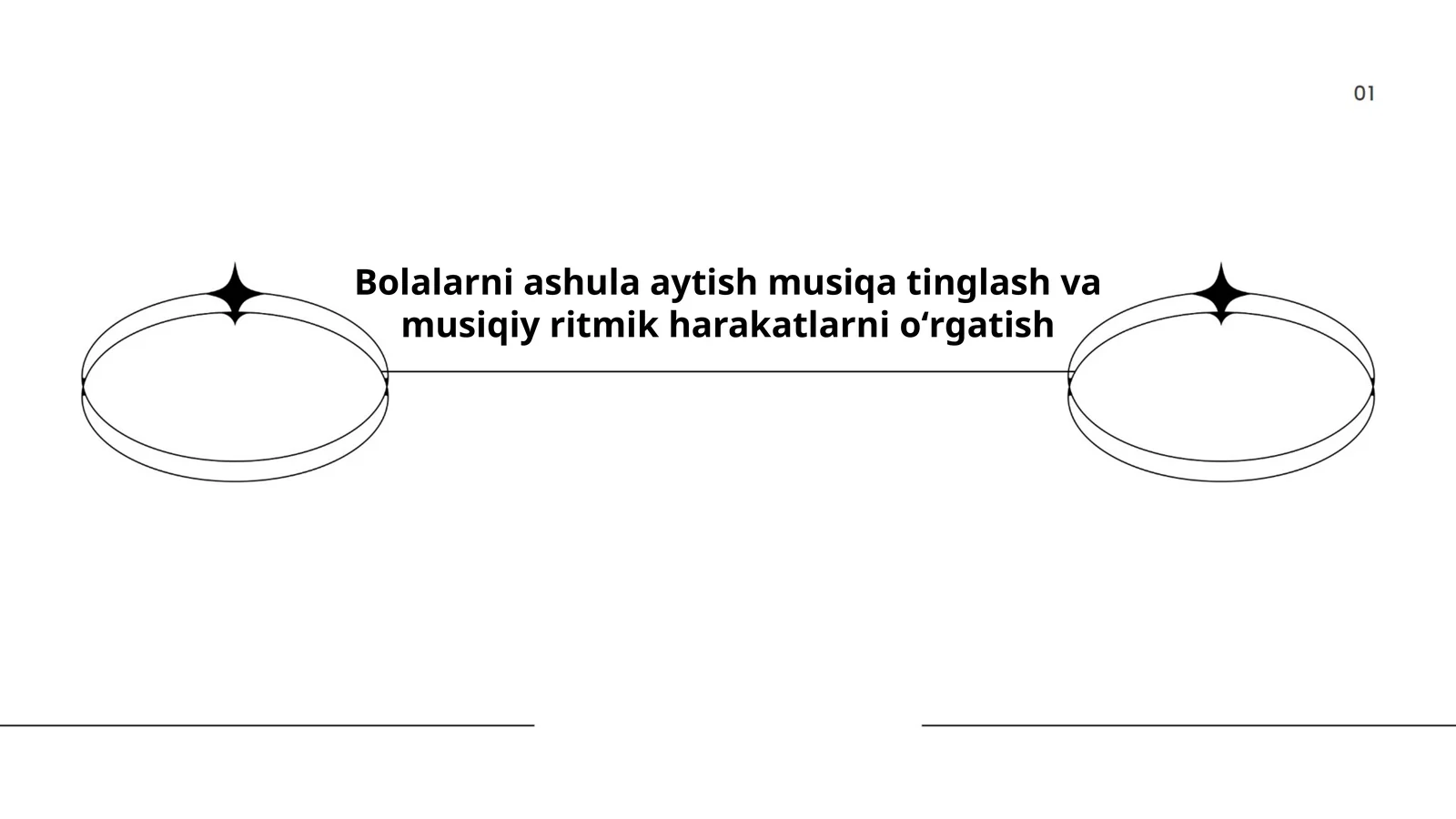 Bolalarni ashula aytish musiqa tinglash va musiqiy ritmik harakatlarni oʻrgatish