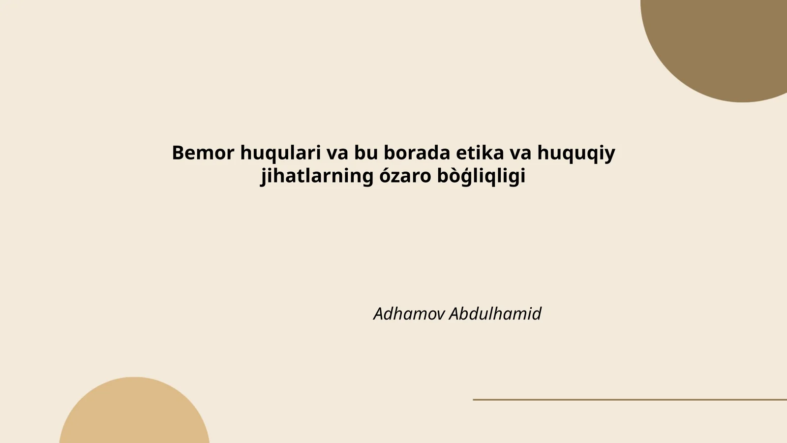 Bemor huquqlarining tarixi
