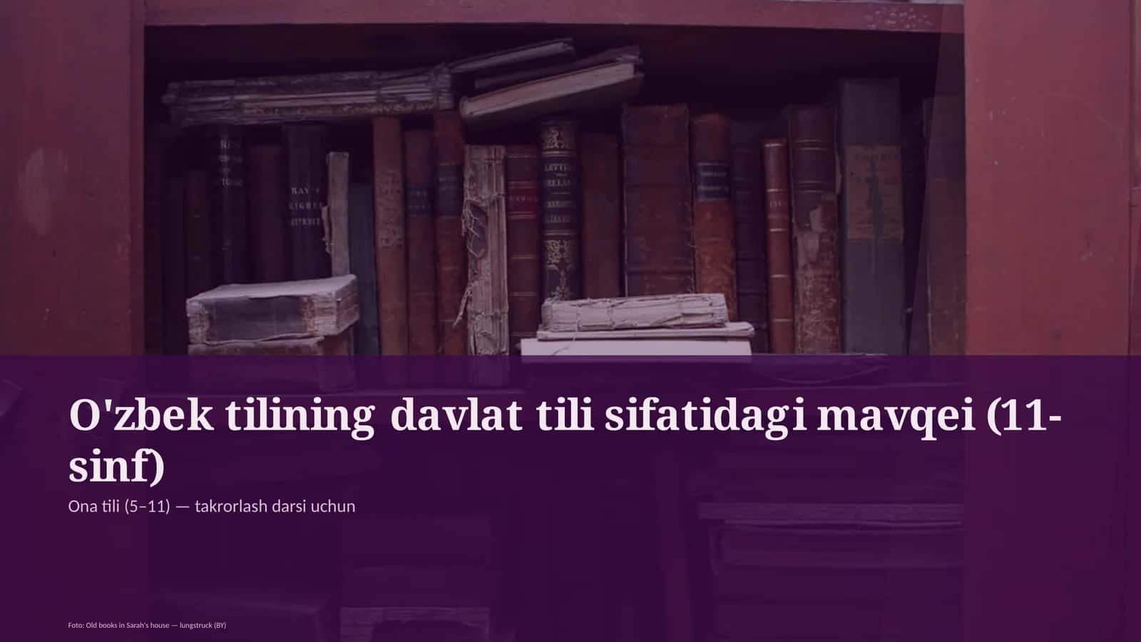 Ona tili (5–